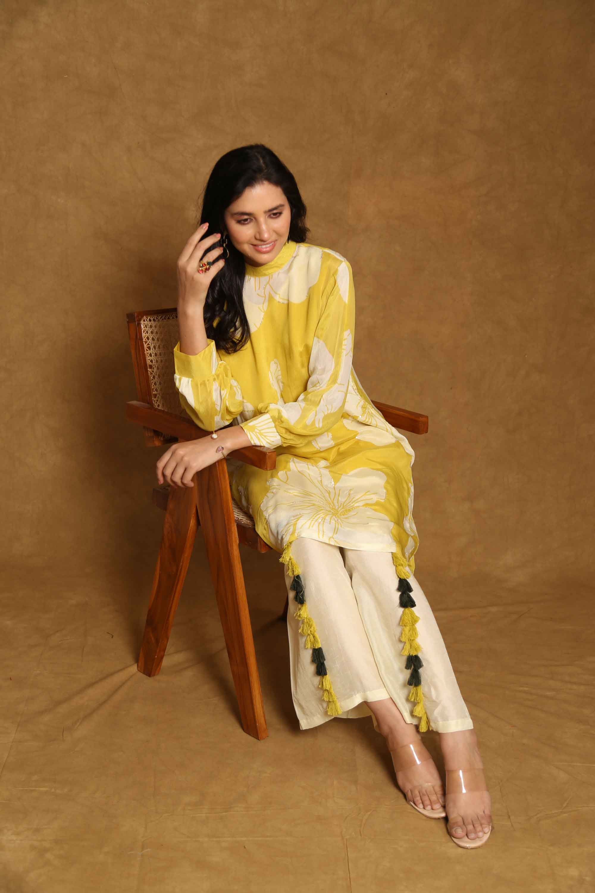 Soft Floral Kurta Set
