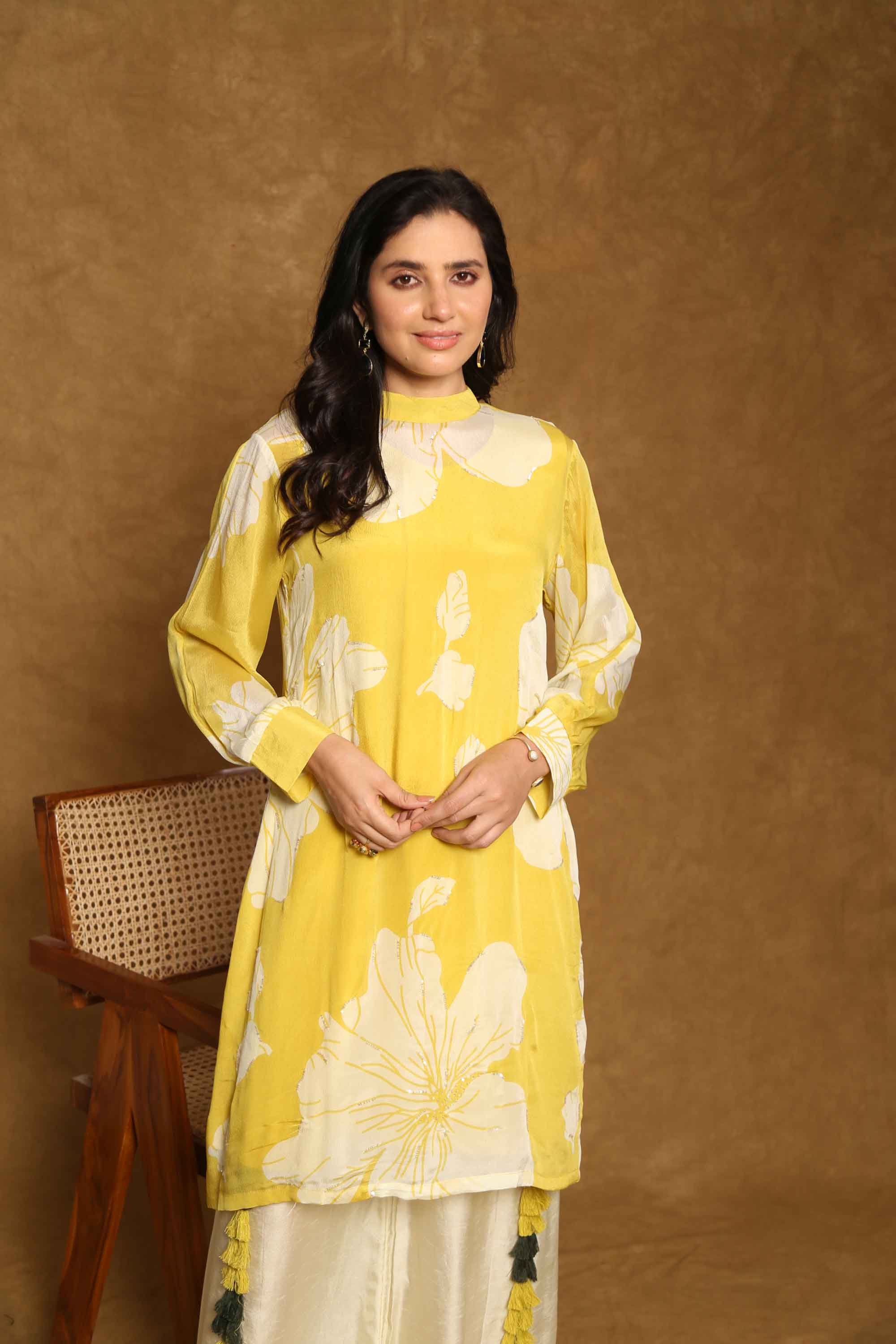 Soft Floral Kurta Set
