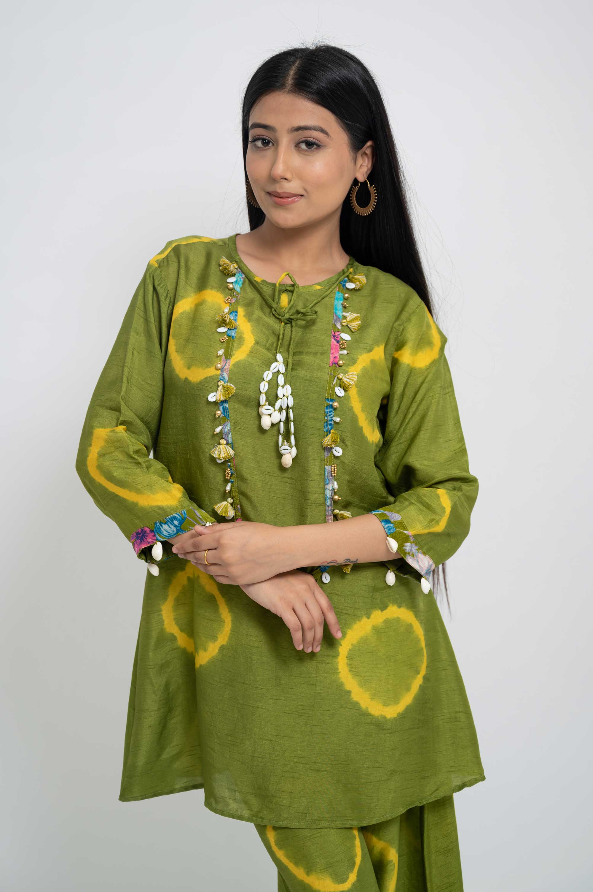TieDye Coordset with Necklace design