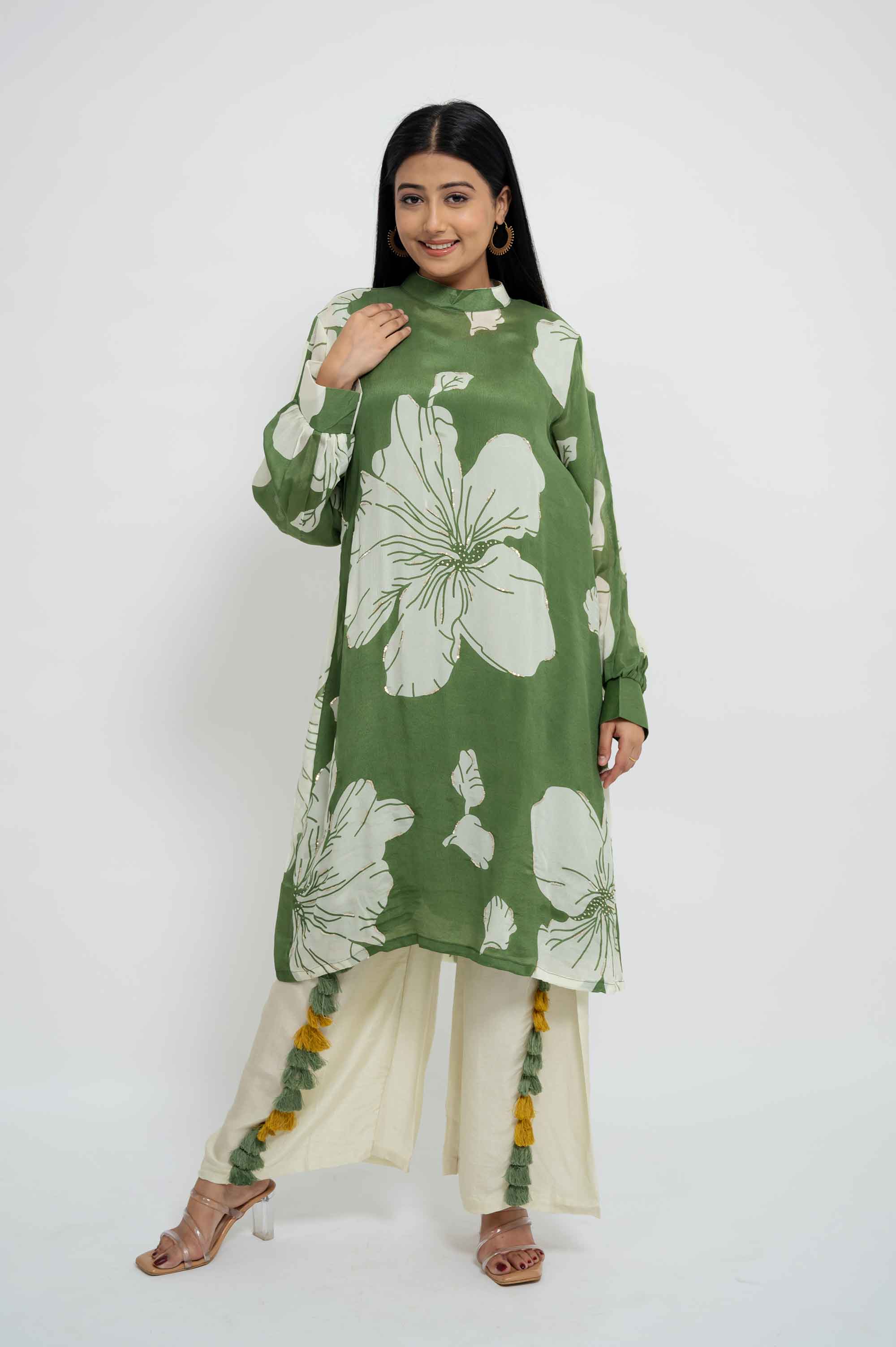 Soft Floral Kurta Set