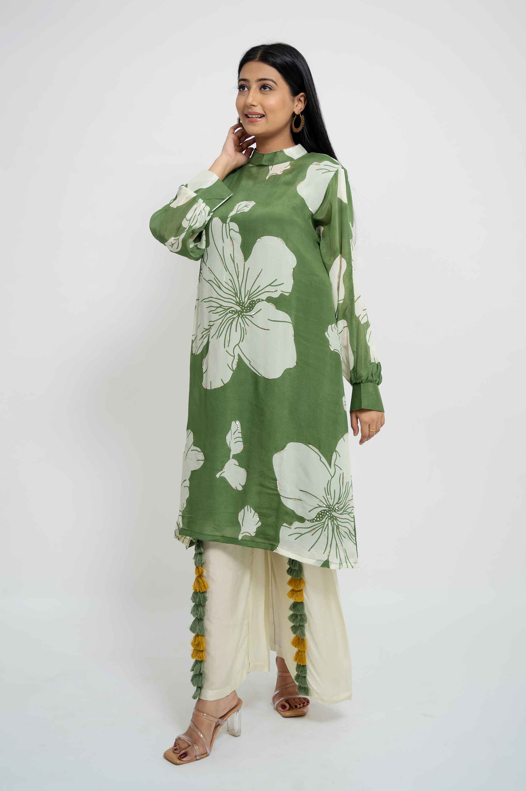 Soft Floral Kurta Set