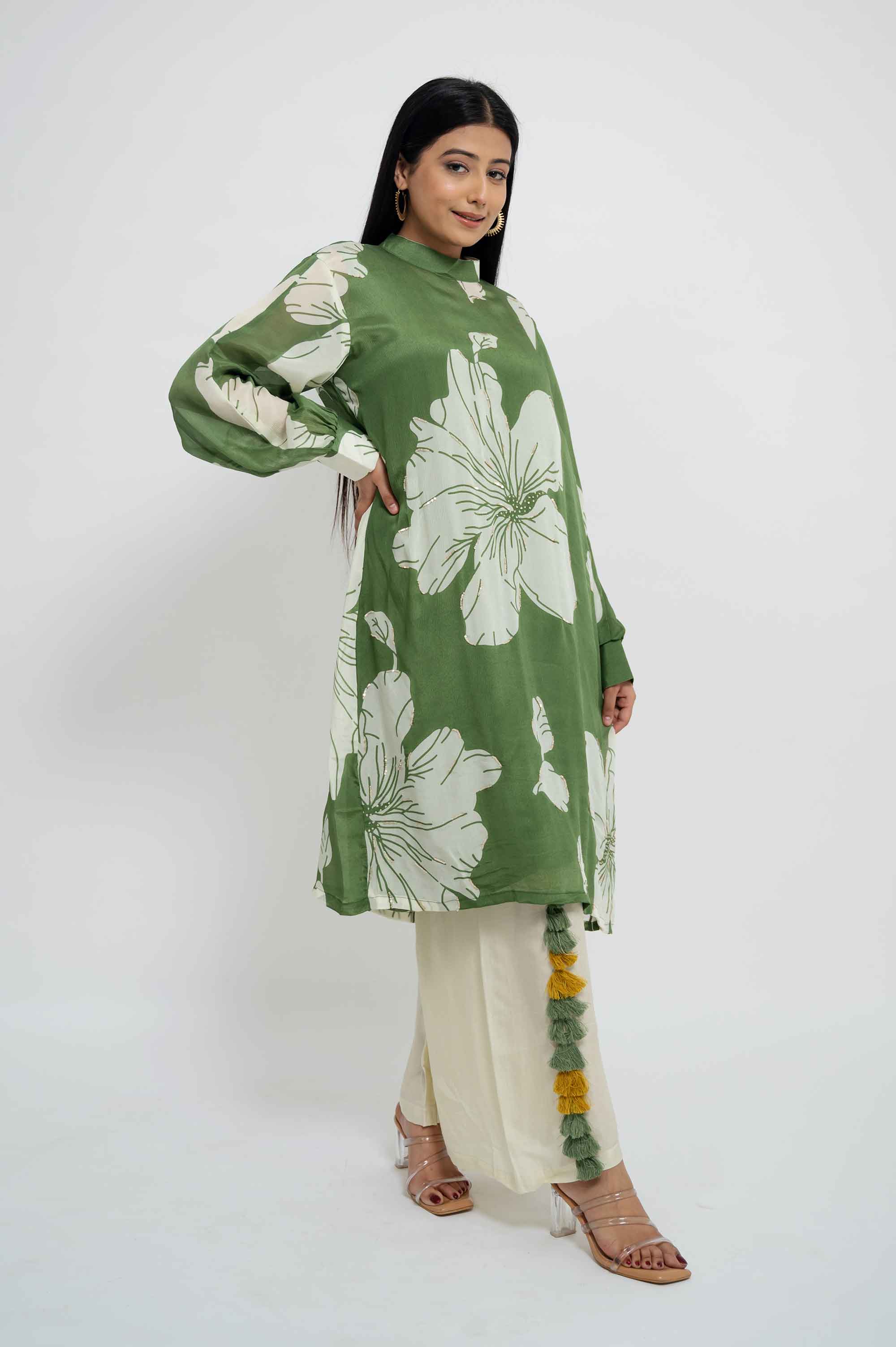Soft Floral Kurta Set
