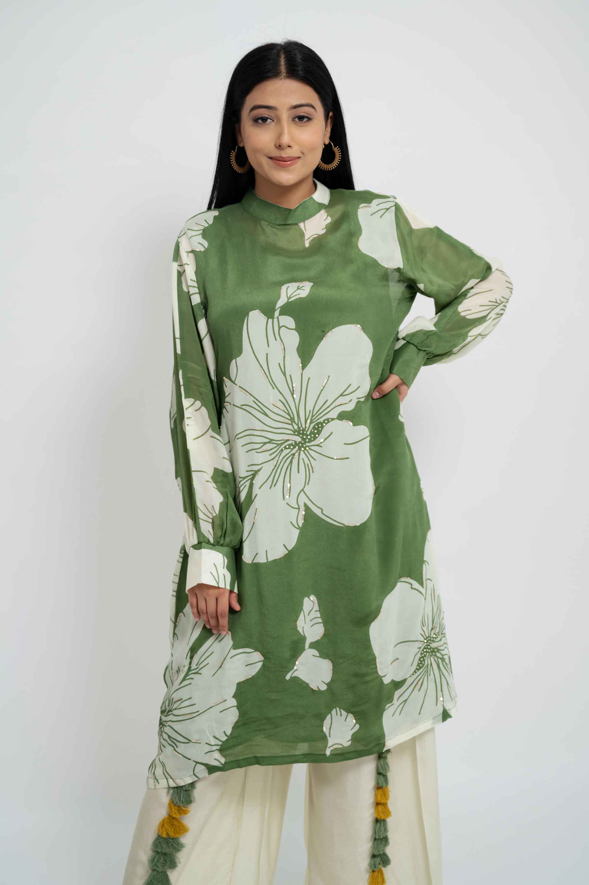 Soft Floral Kurta Set