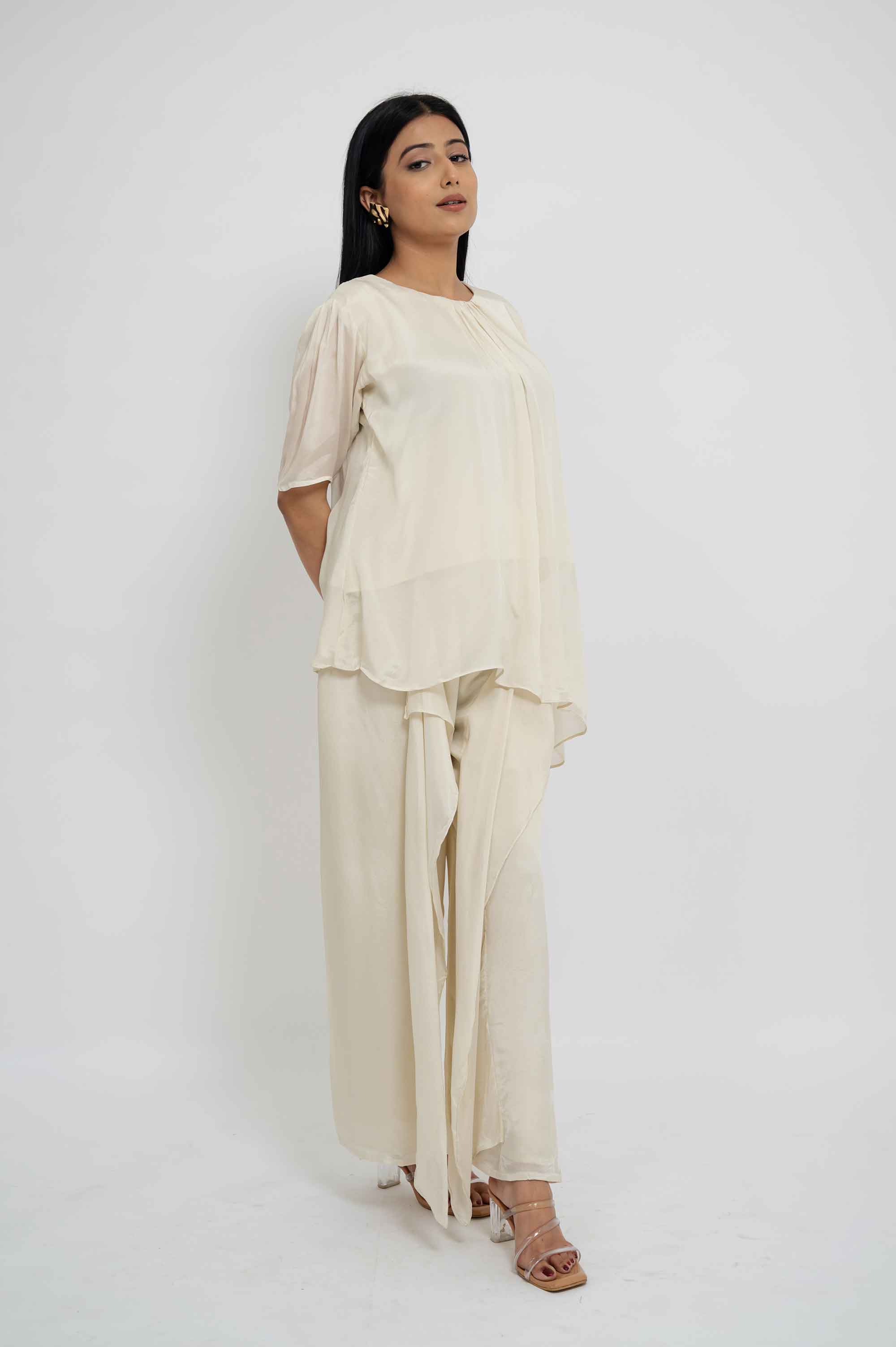 Stylish Flared Coord with Embellished belt