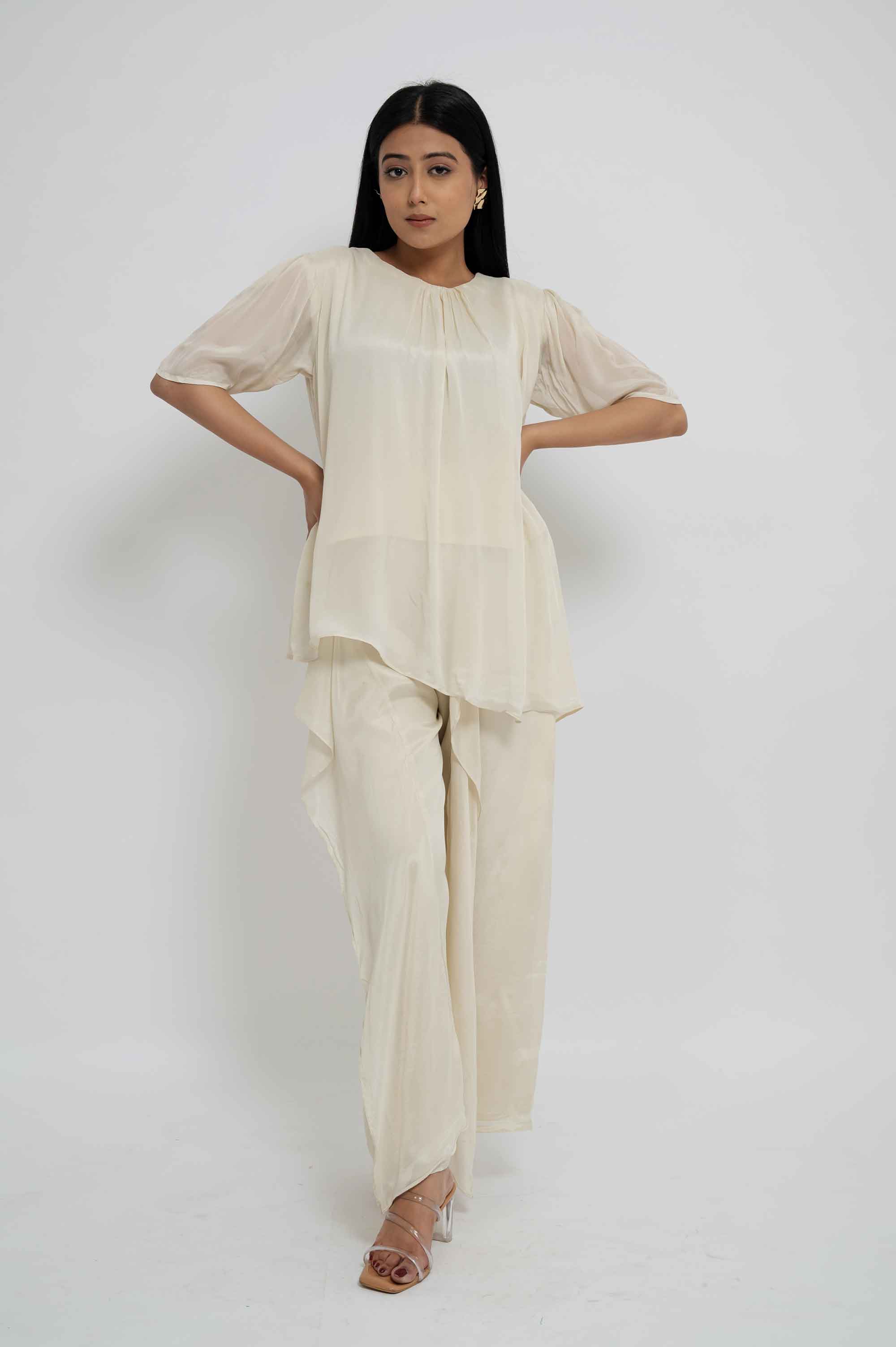Stylish Flared Coord with Embellished belt