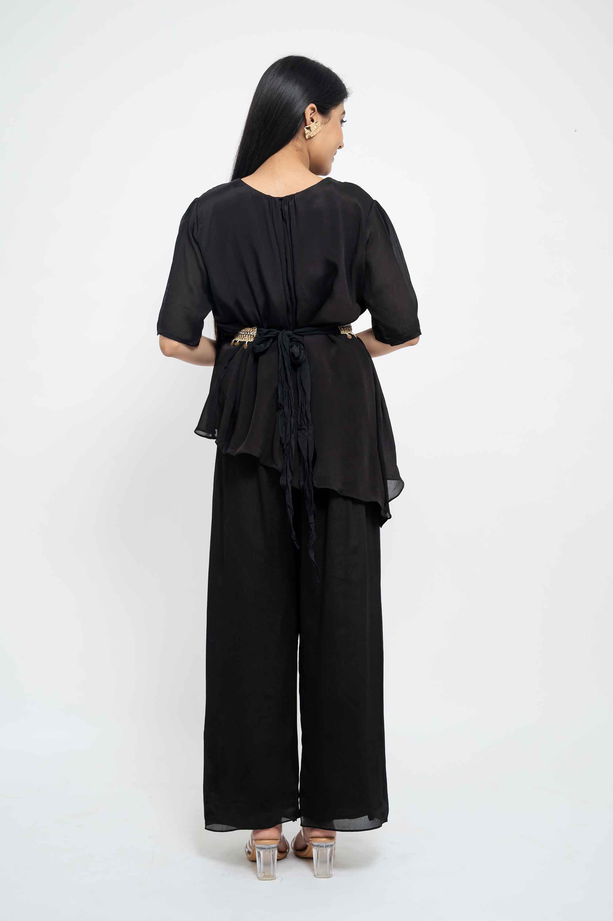 Stylish Flared Coord with Embellished belt