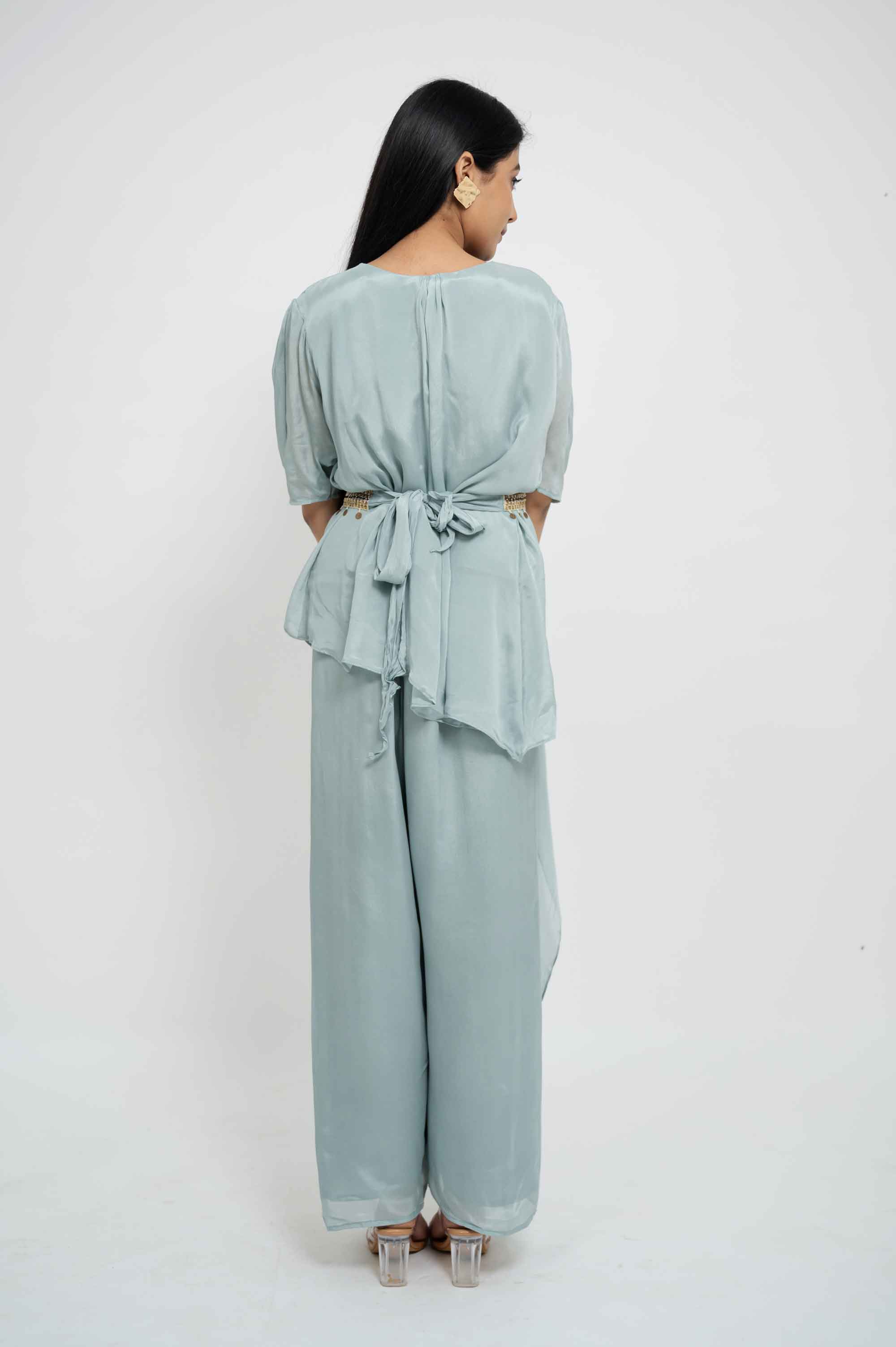 Stylish Flared Coord with Embellished belt