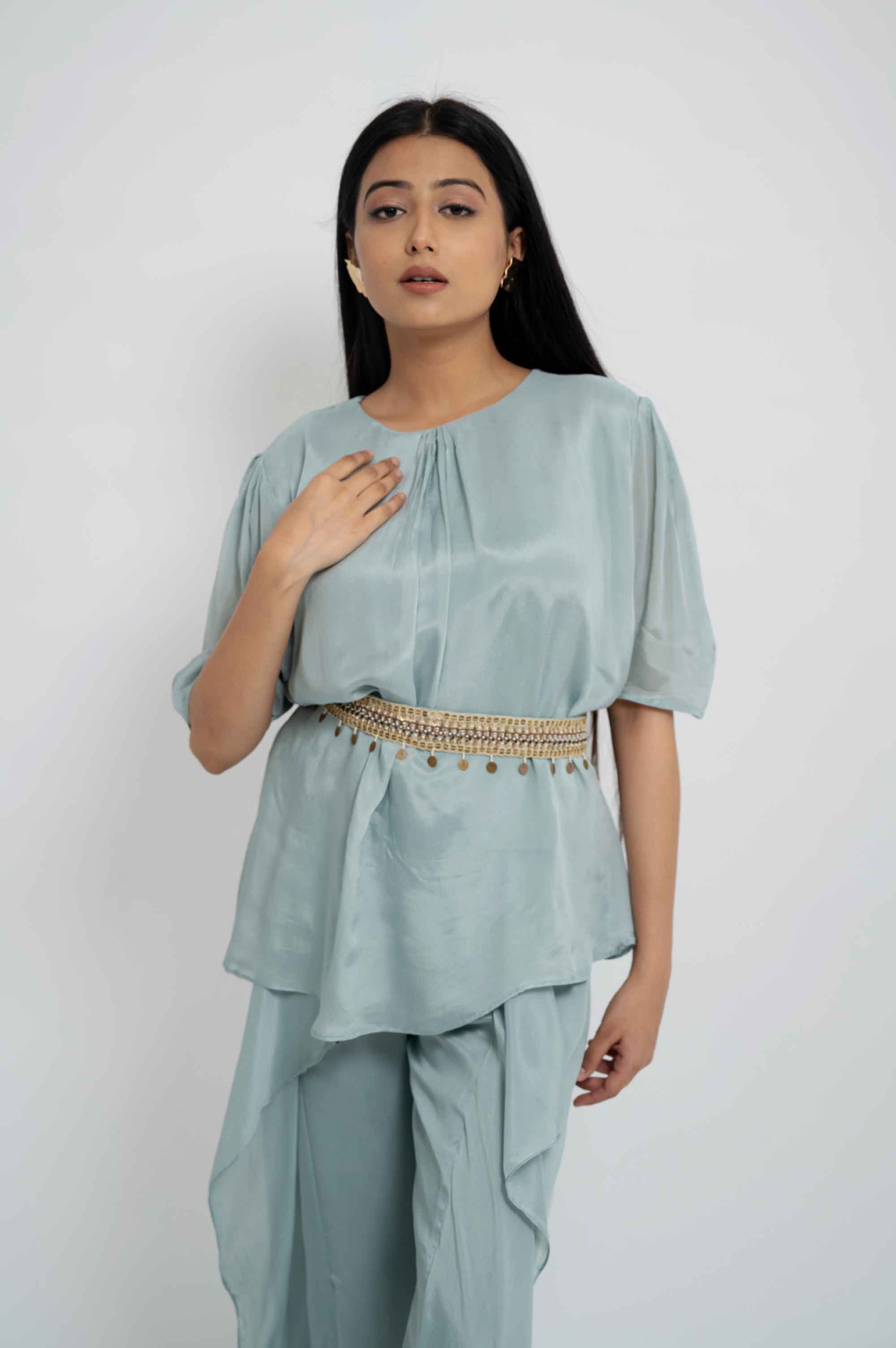 Stylish Flared Coord with Embellished belt
