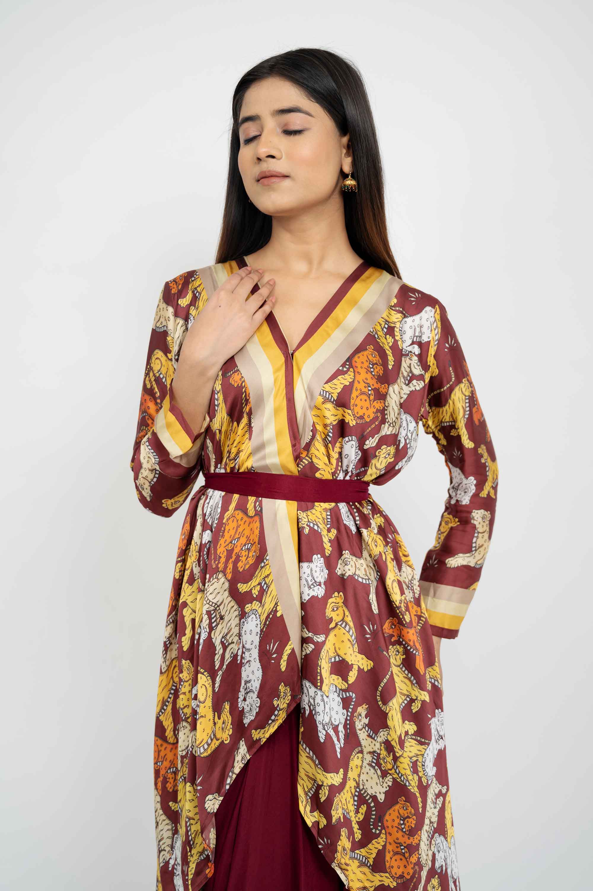 Elaborate Dhoti Coord in Prints