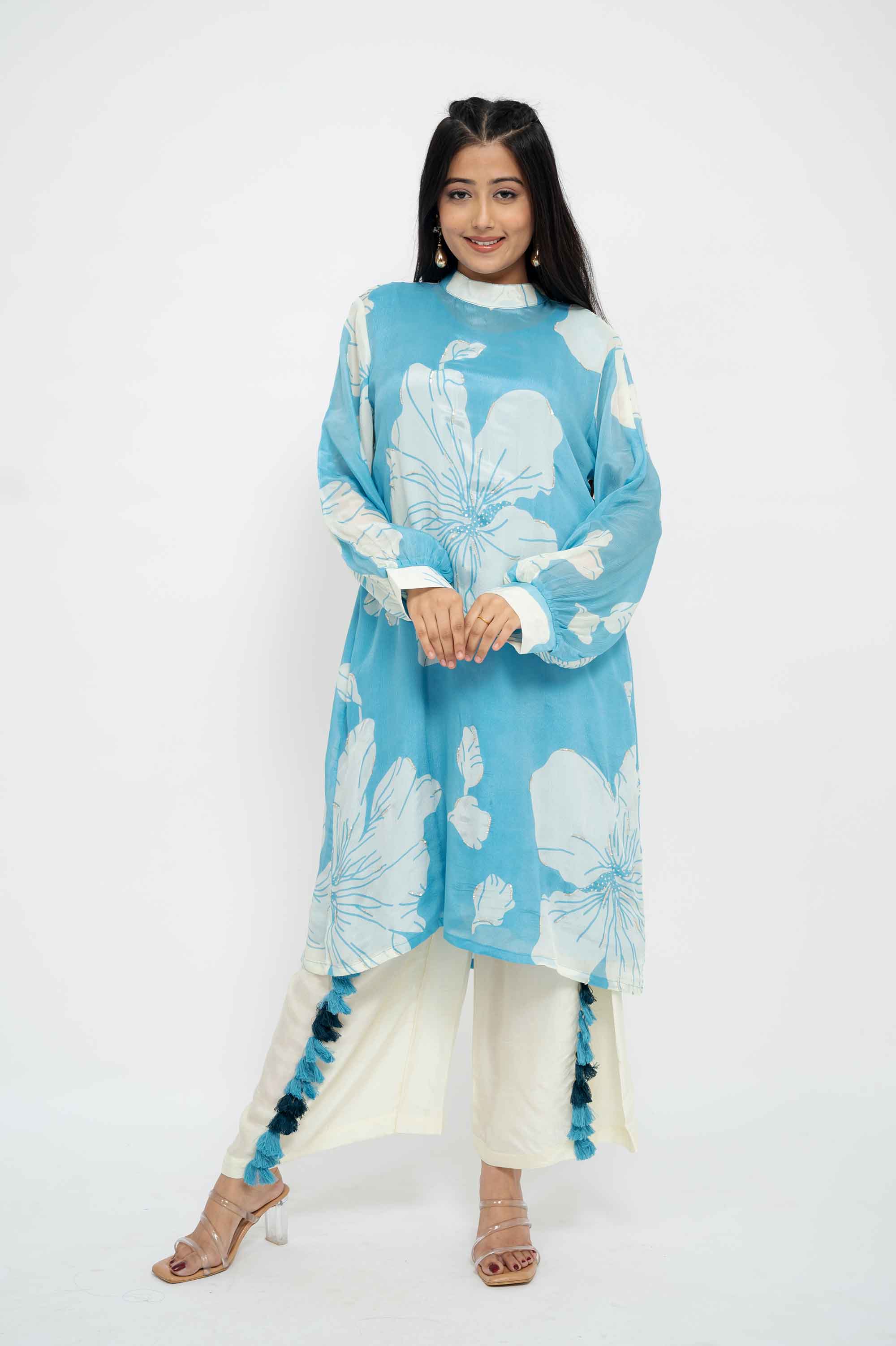 Soft Floral Kurta Set