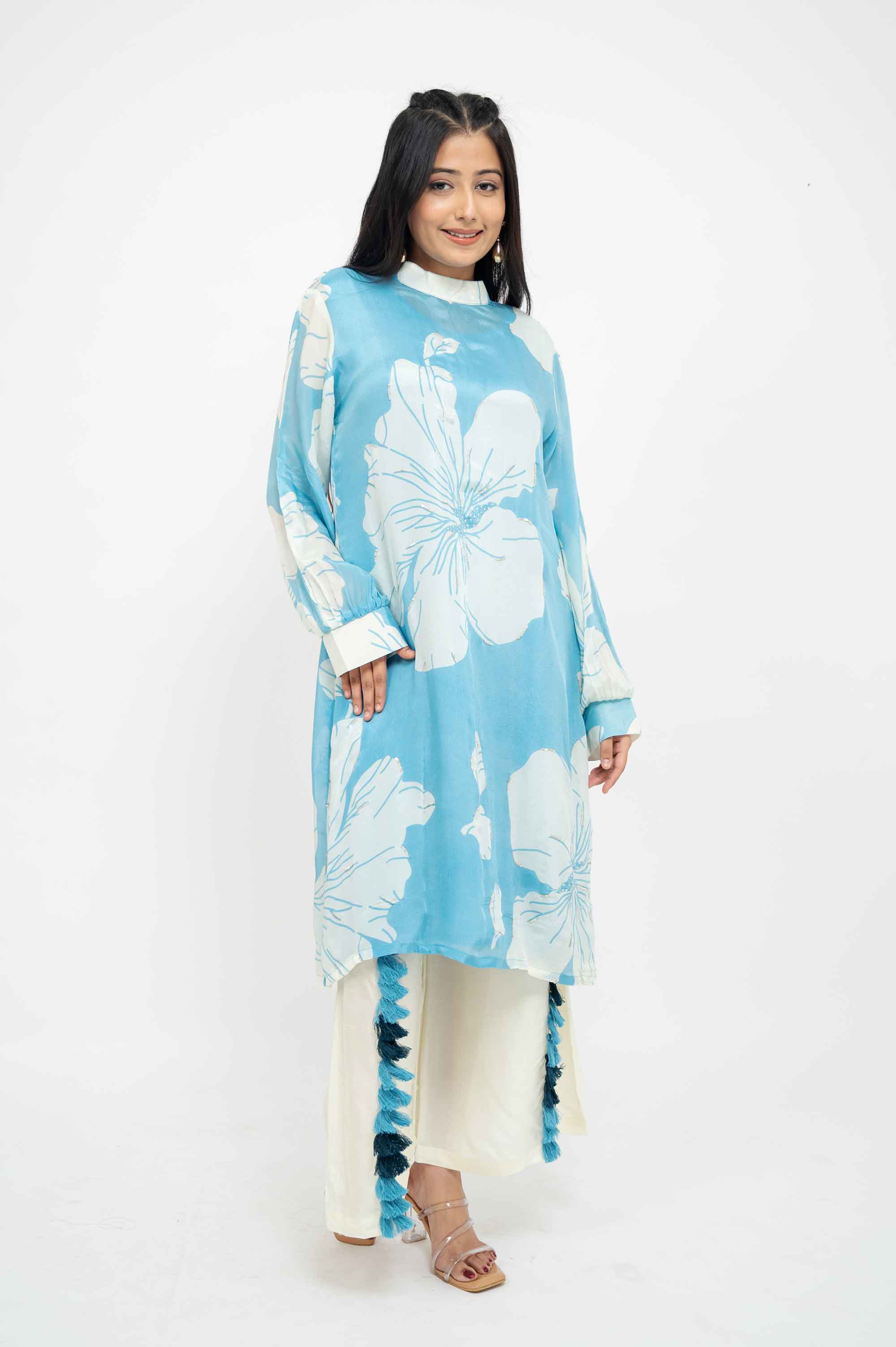 Soft Floral Kurta Set