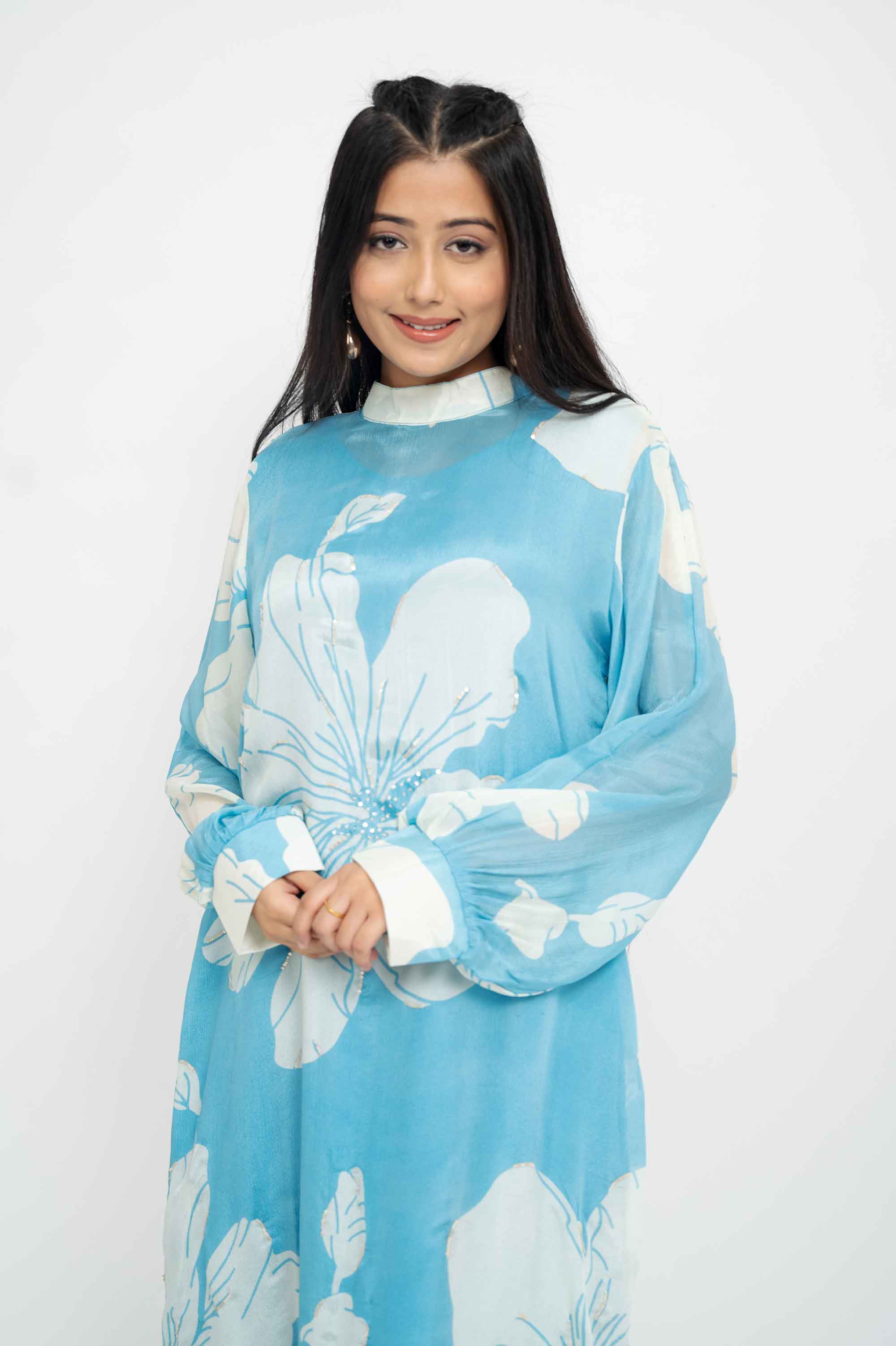 Soft Floral Kurta Set