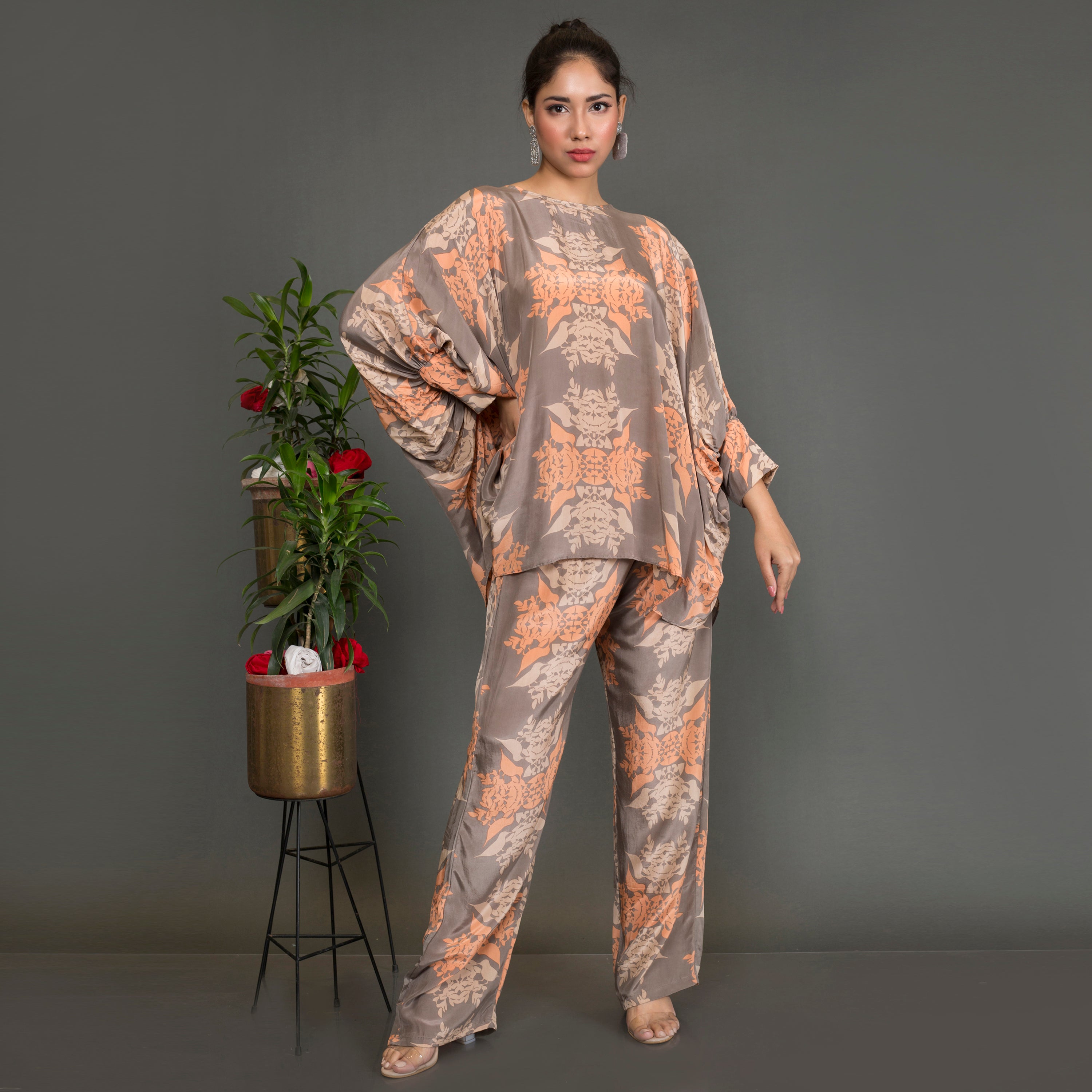 Printed Kaftan Co Ord Set