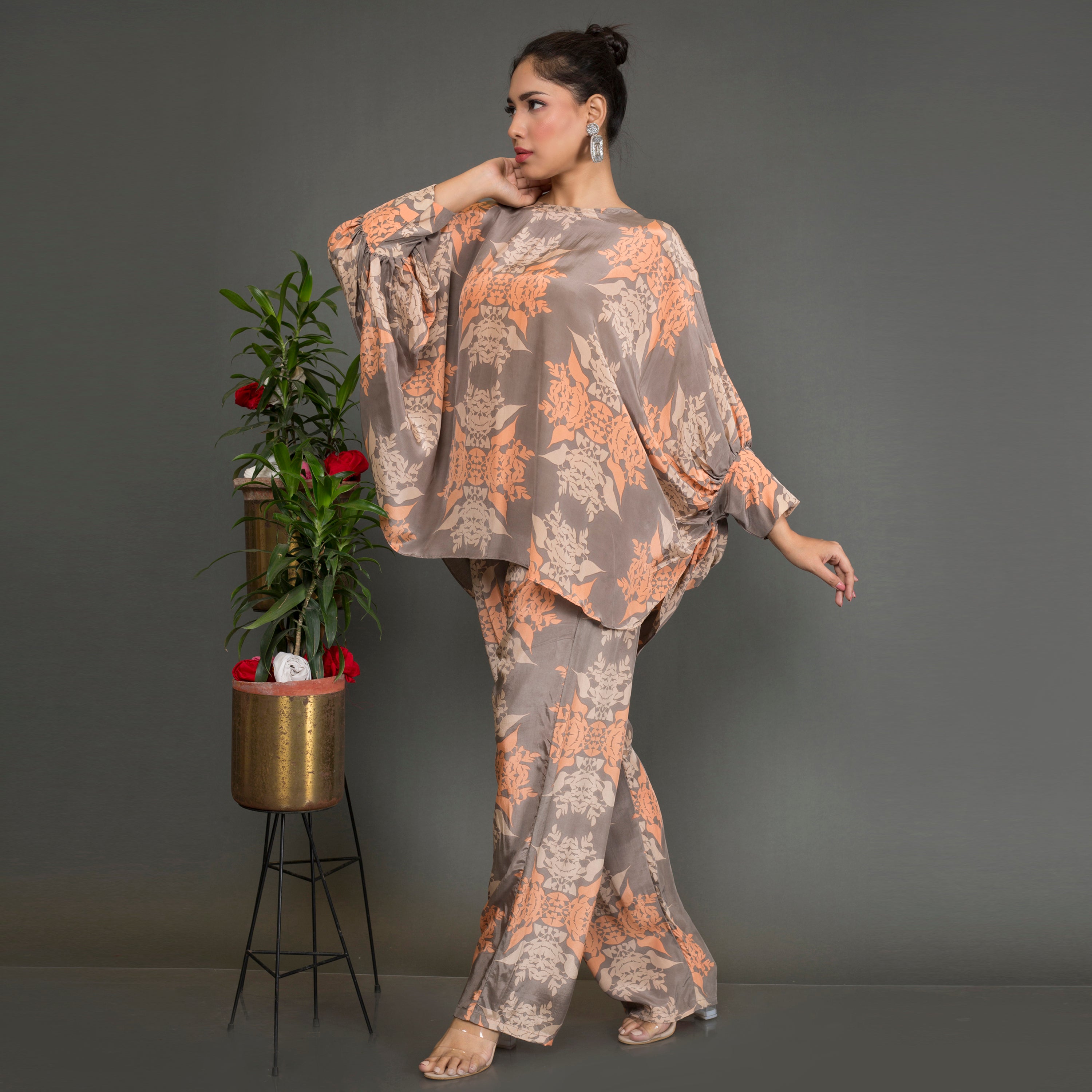 Printed Kaftan Co Ord Set