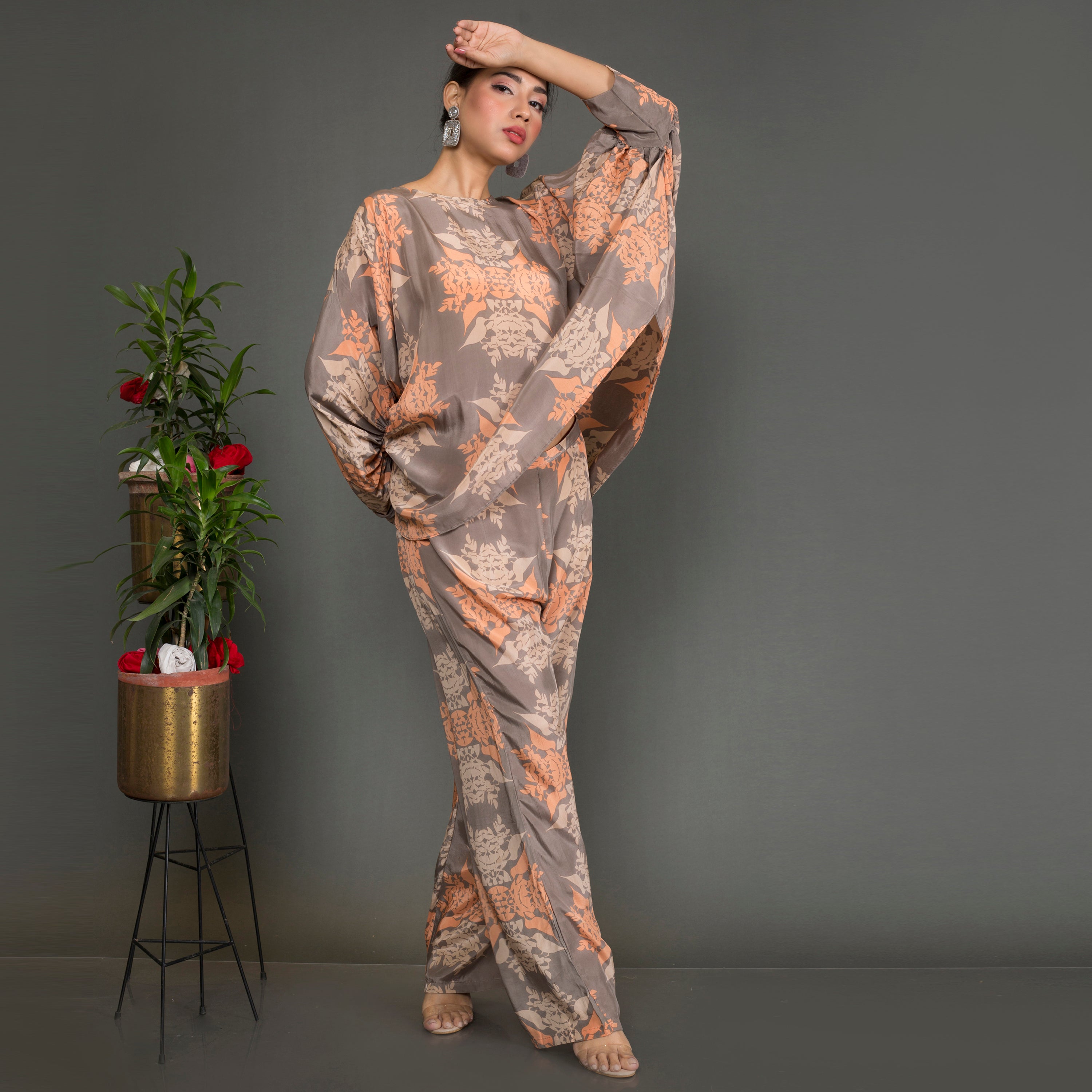 Printed Kaftan Co Ord Set