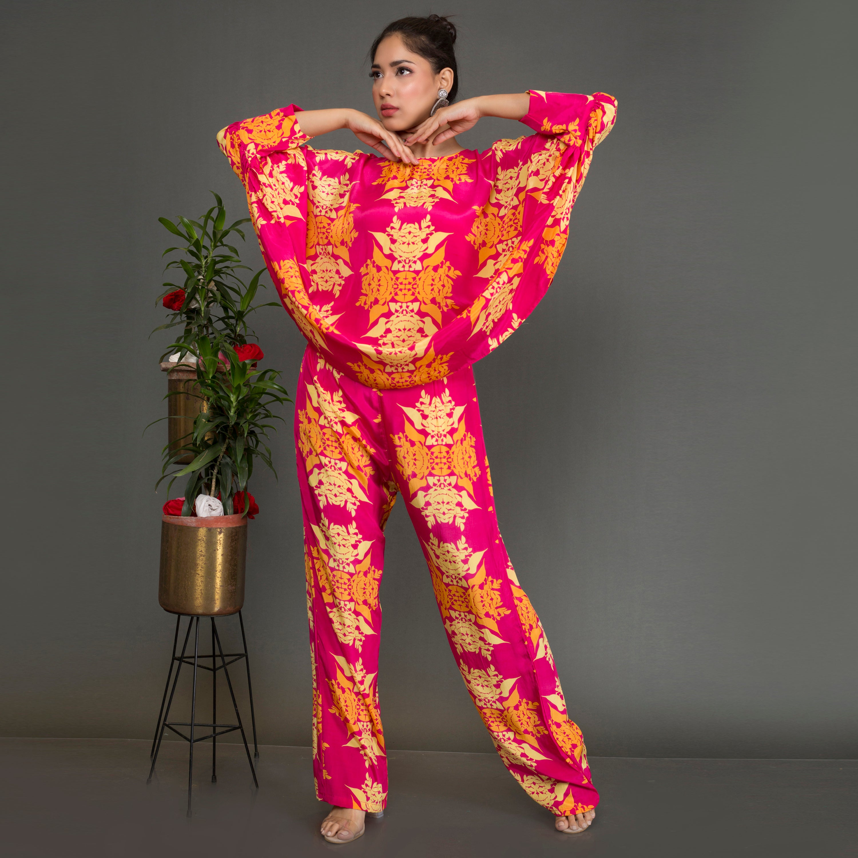 Printed Kaftan Co Ord Set