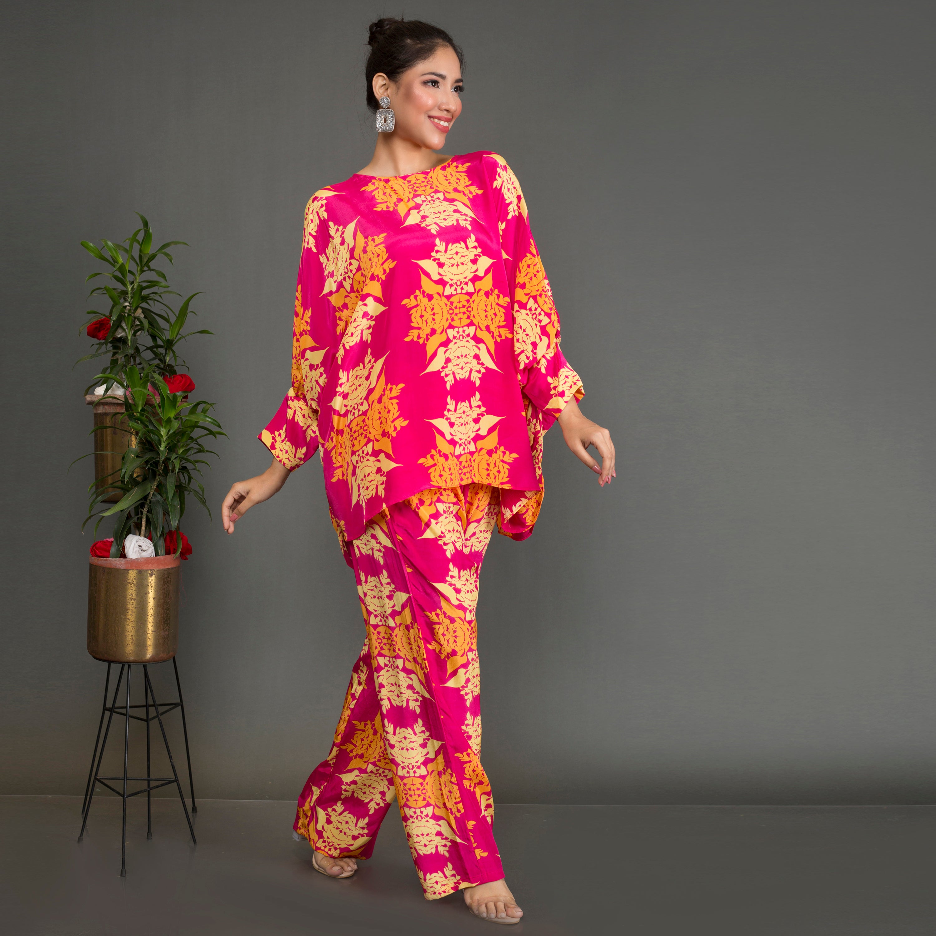 Printed Kaftan Co Ord Set