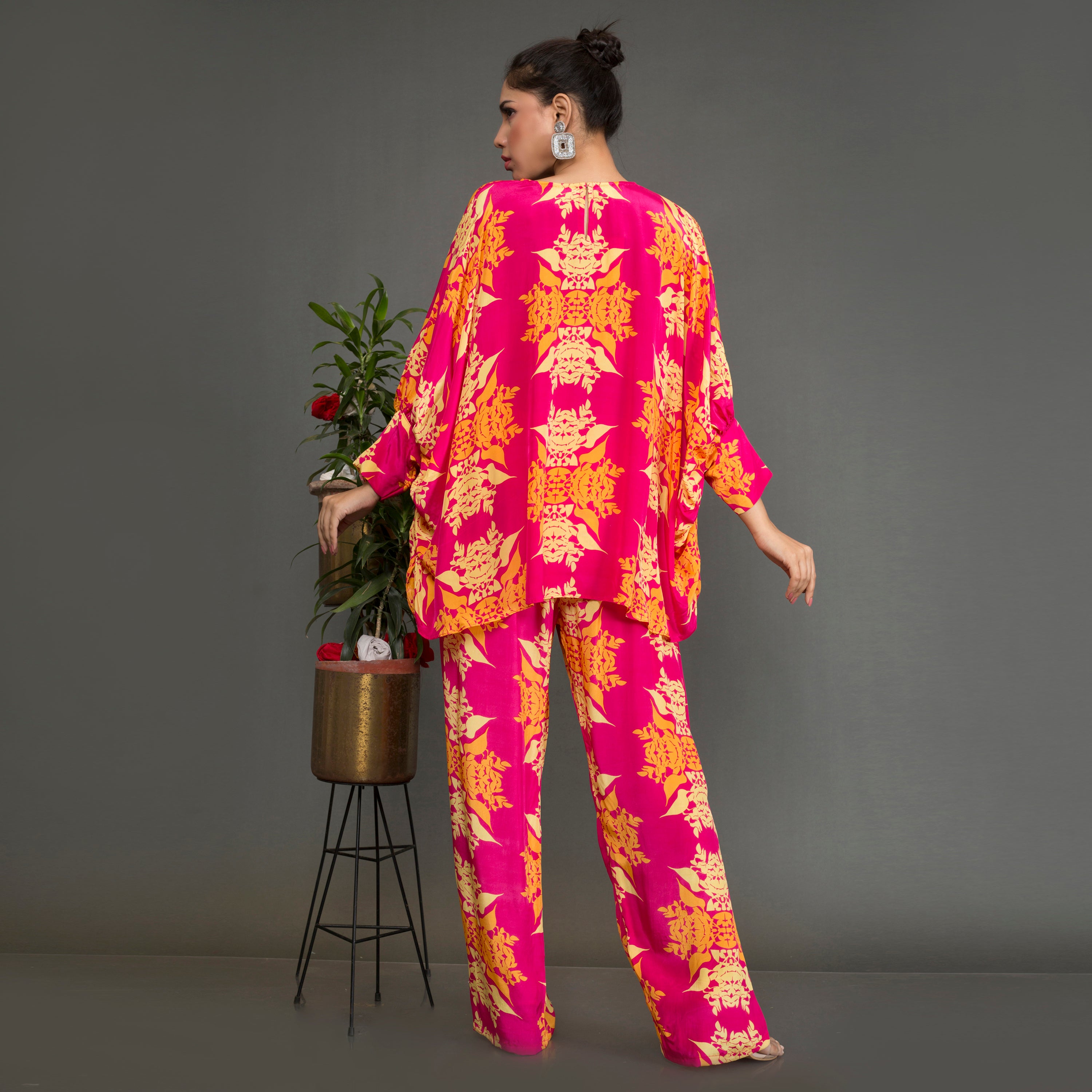 Printed Kaftan Co Ord Set