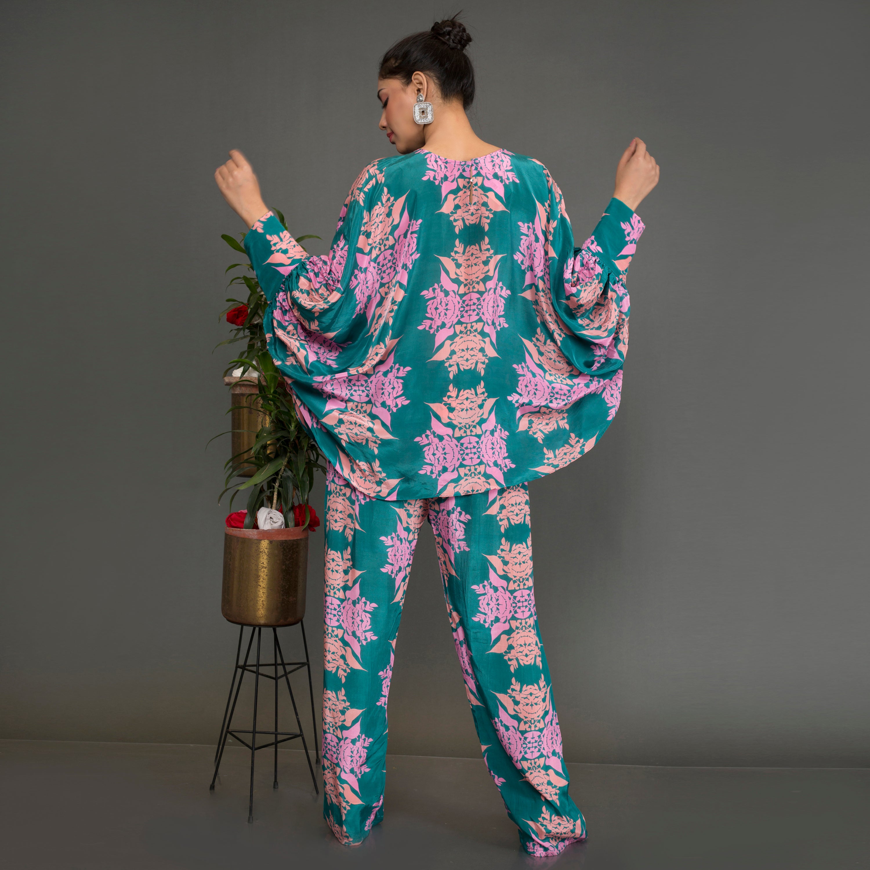 Printed Kaftan Co Ord Set