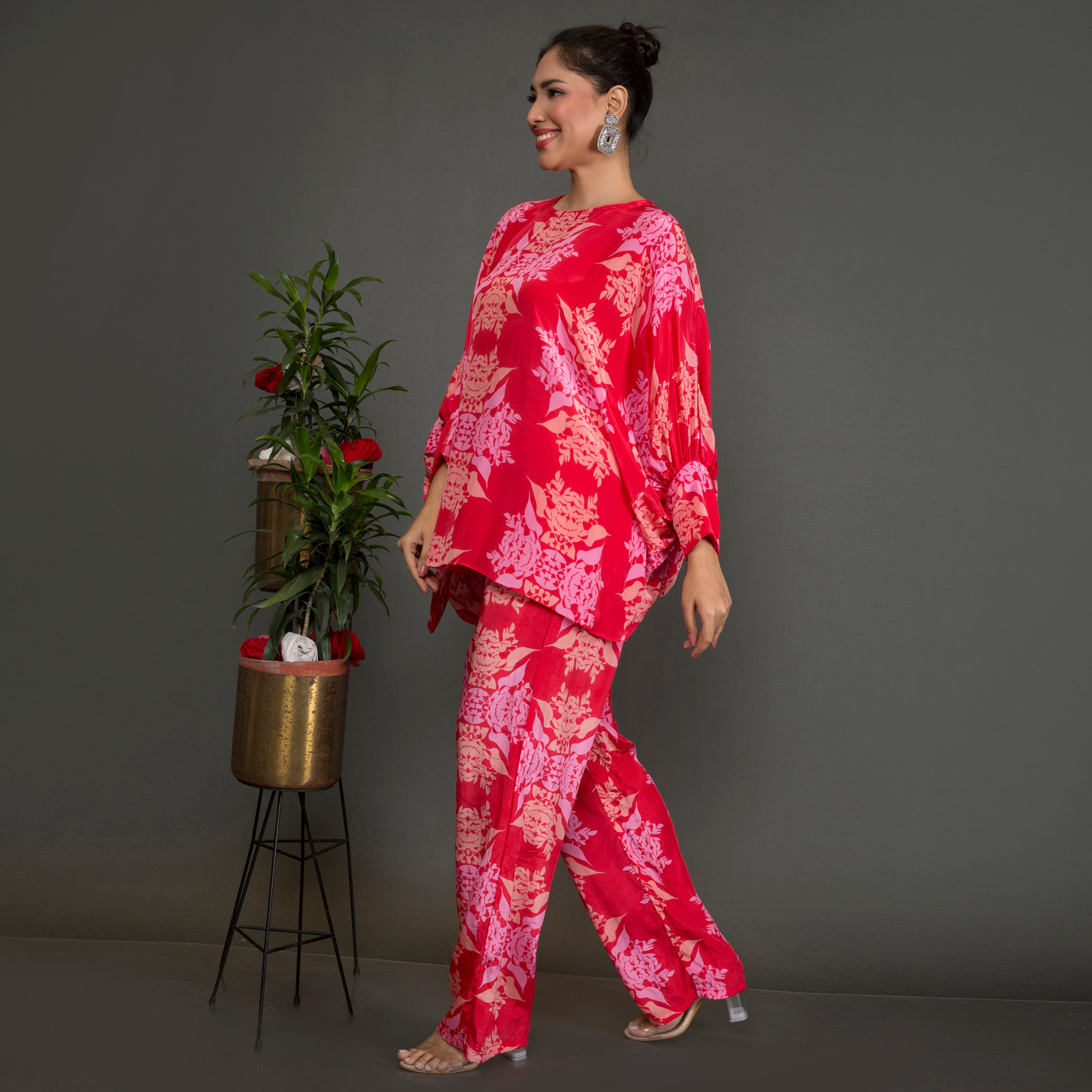 Printed Kaftan Co Ord Set