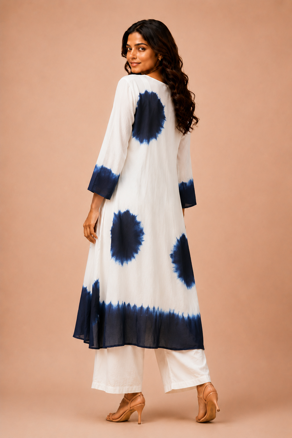 Straight long kurta with pant traditional ware