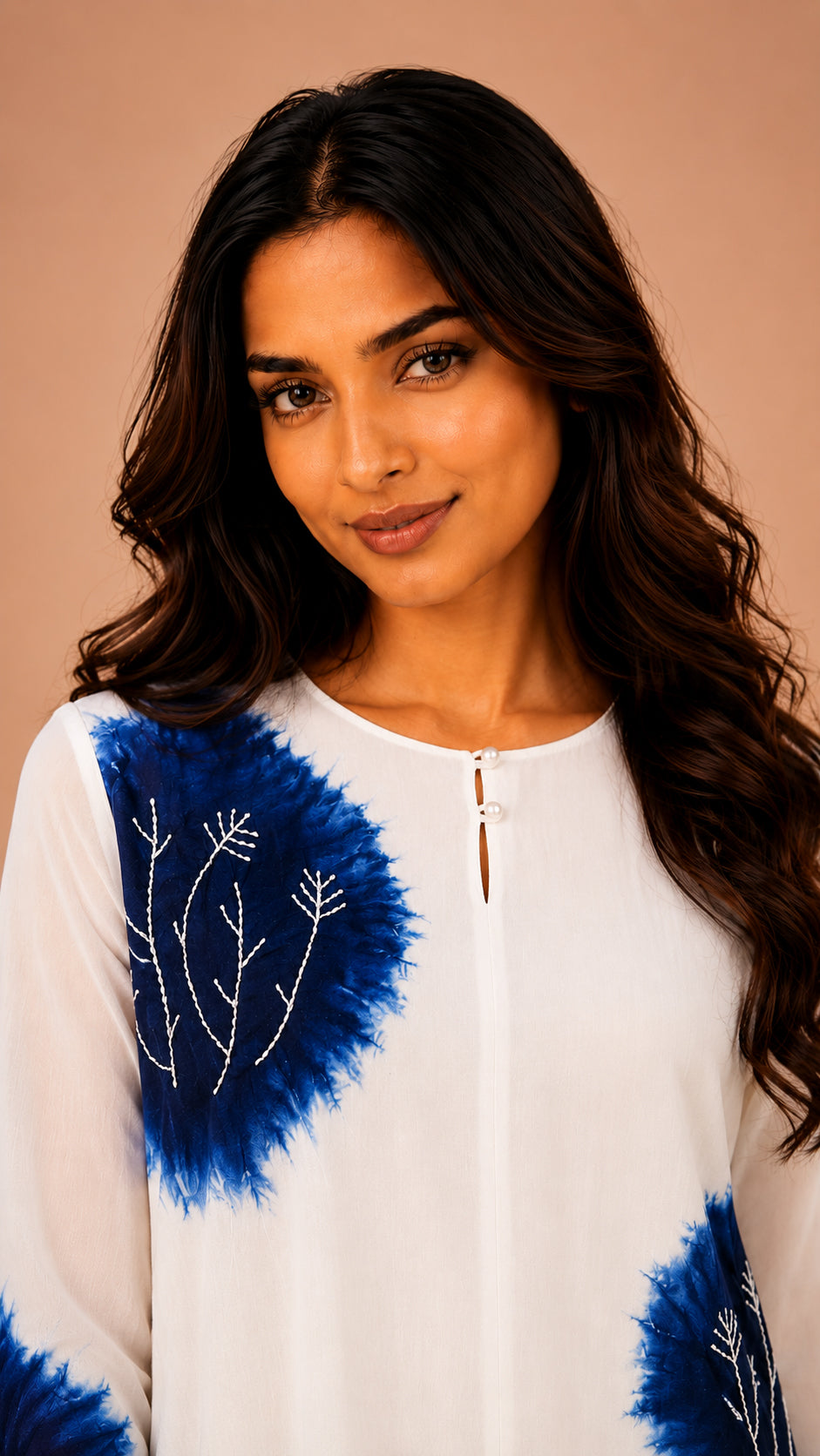 Straight long kurta with pant traditional wear