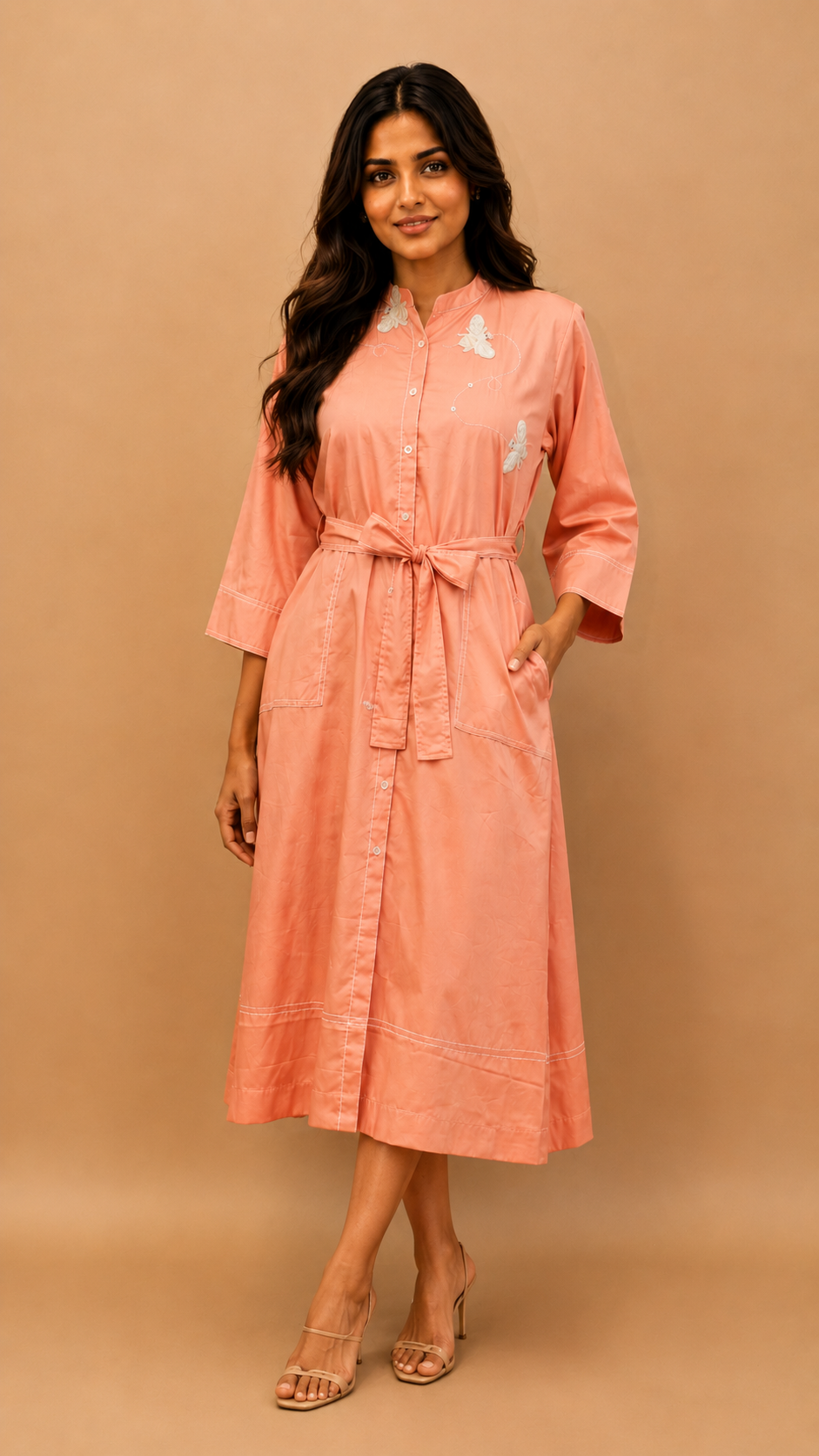 One piece kurti with belt western, party ware