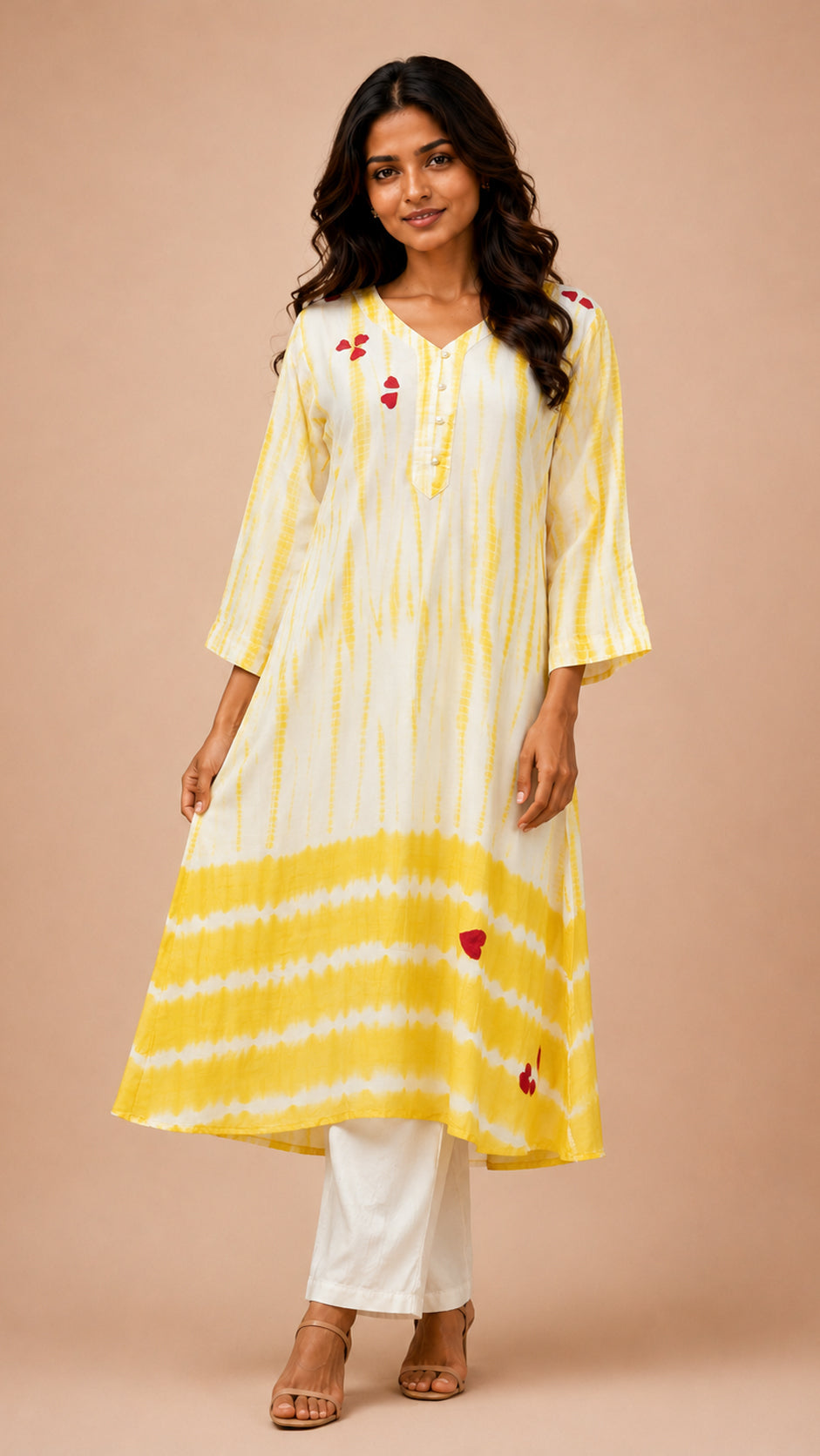 Straight long kurta with pant traditional ware