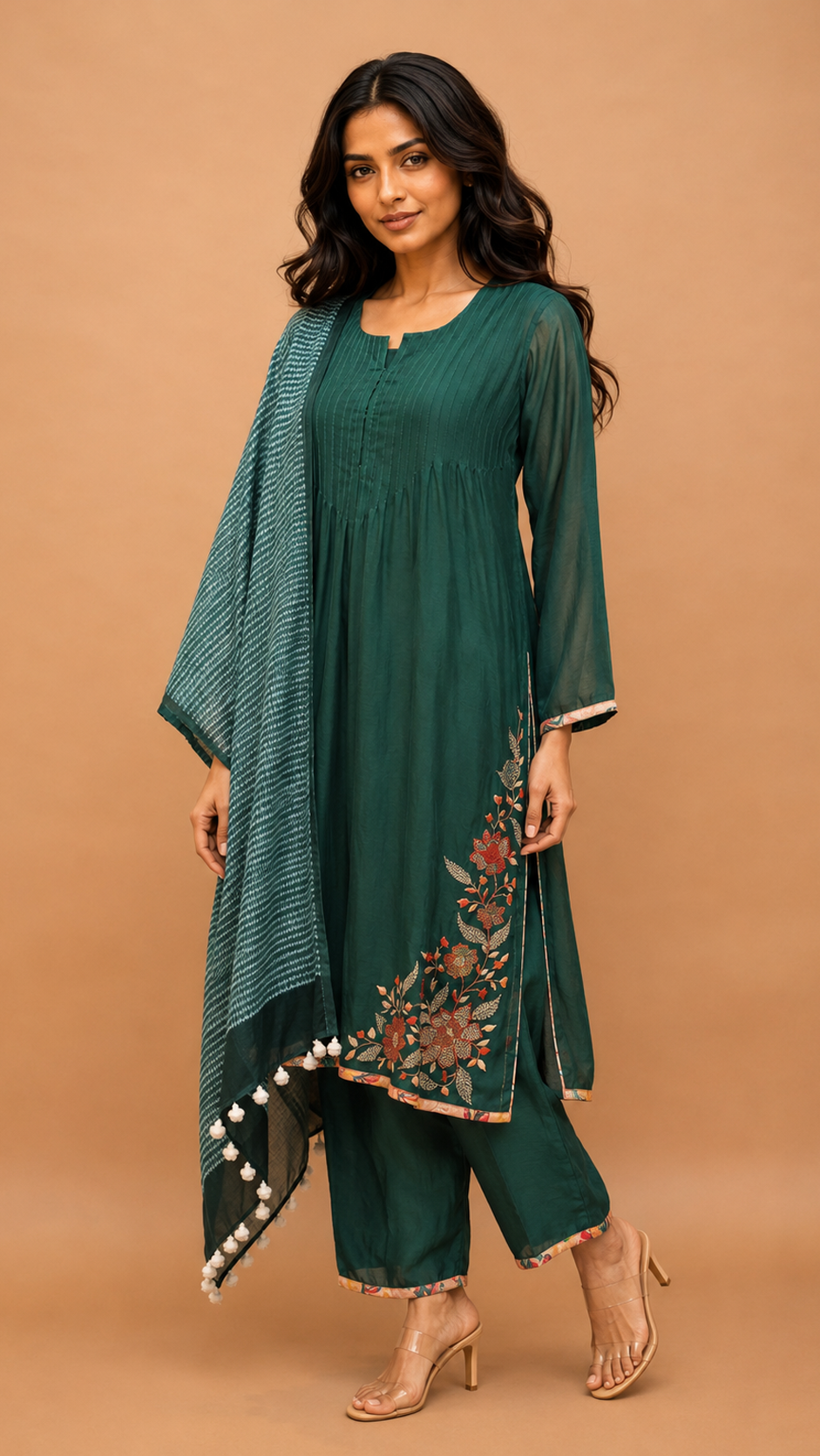 Kurta pant with dupatta (3 piece set)  for traditional wear