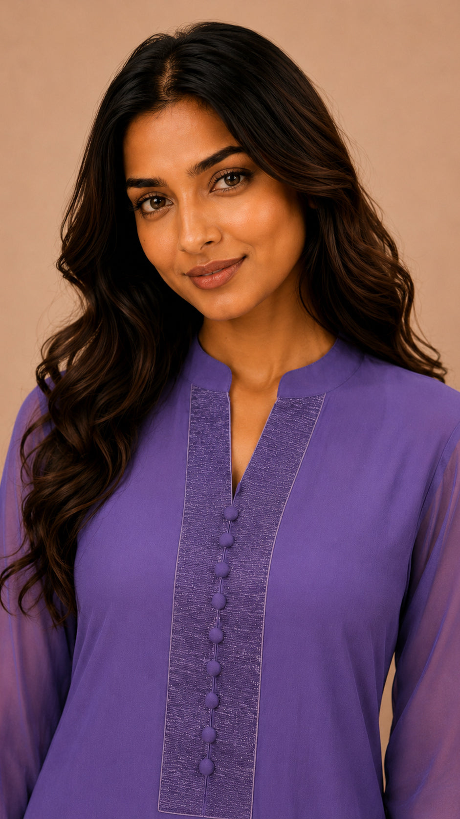 Ombre Flared Kurta Set