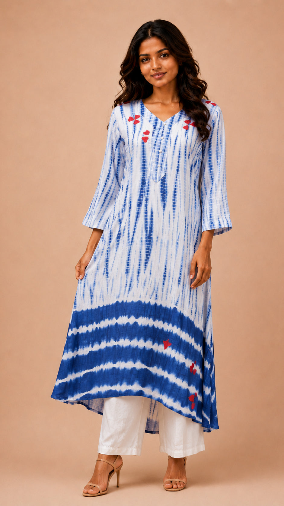Straight long kurta with pant traditional ware