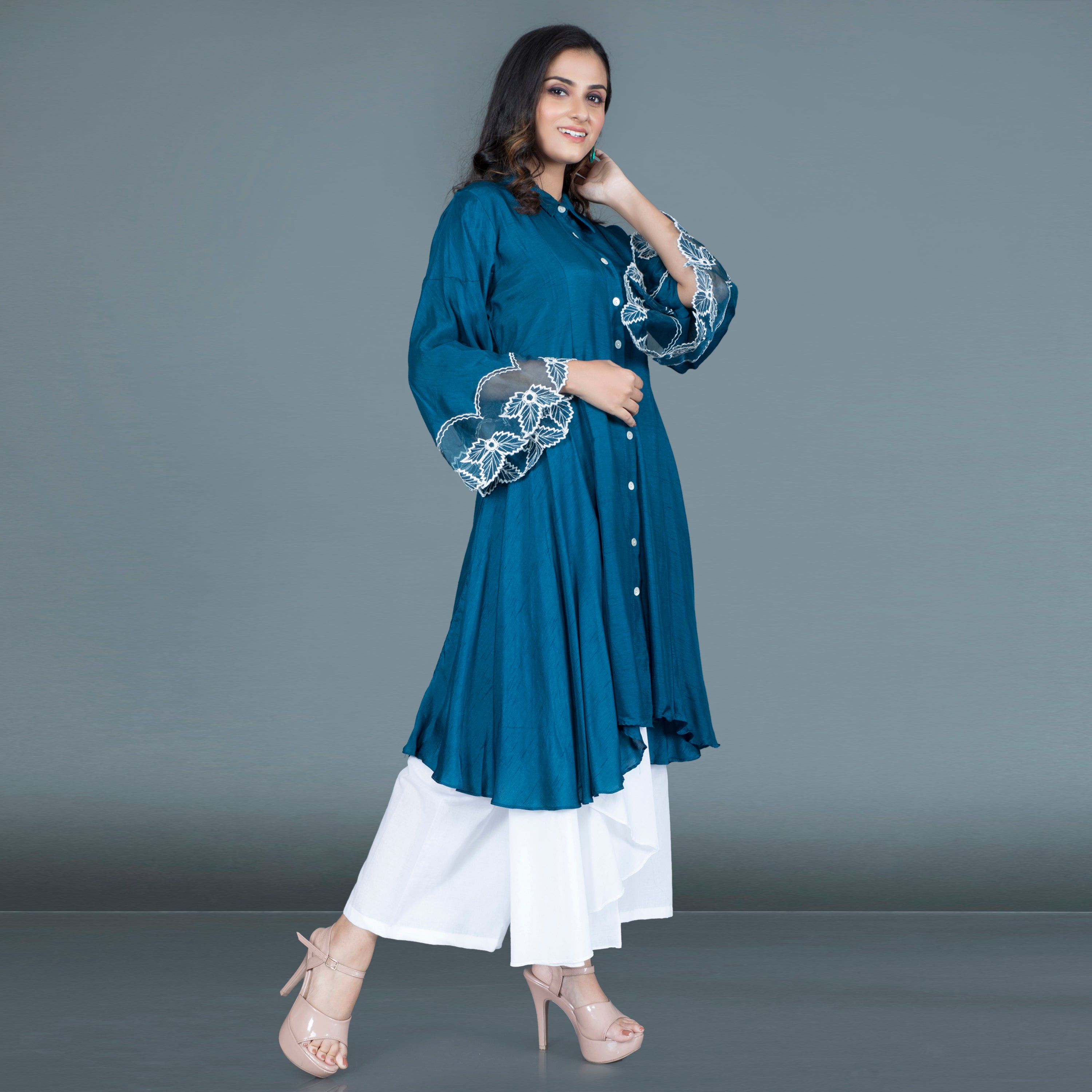 Lace work Kurta set