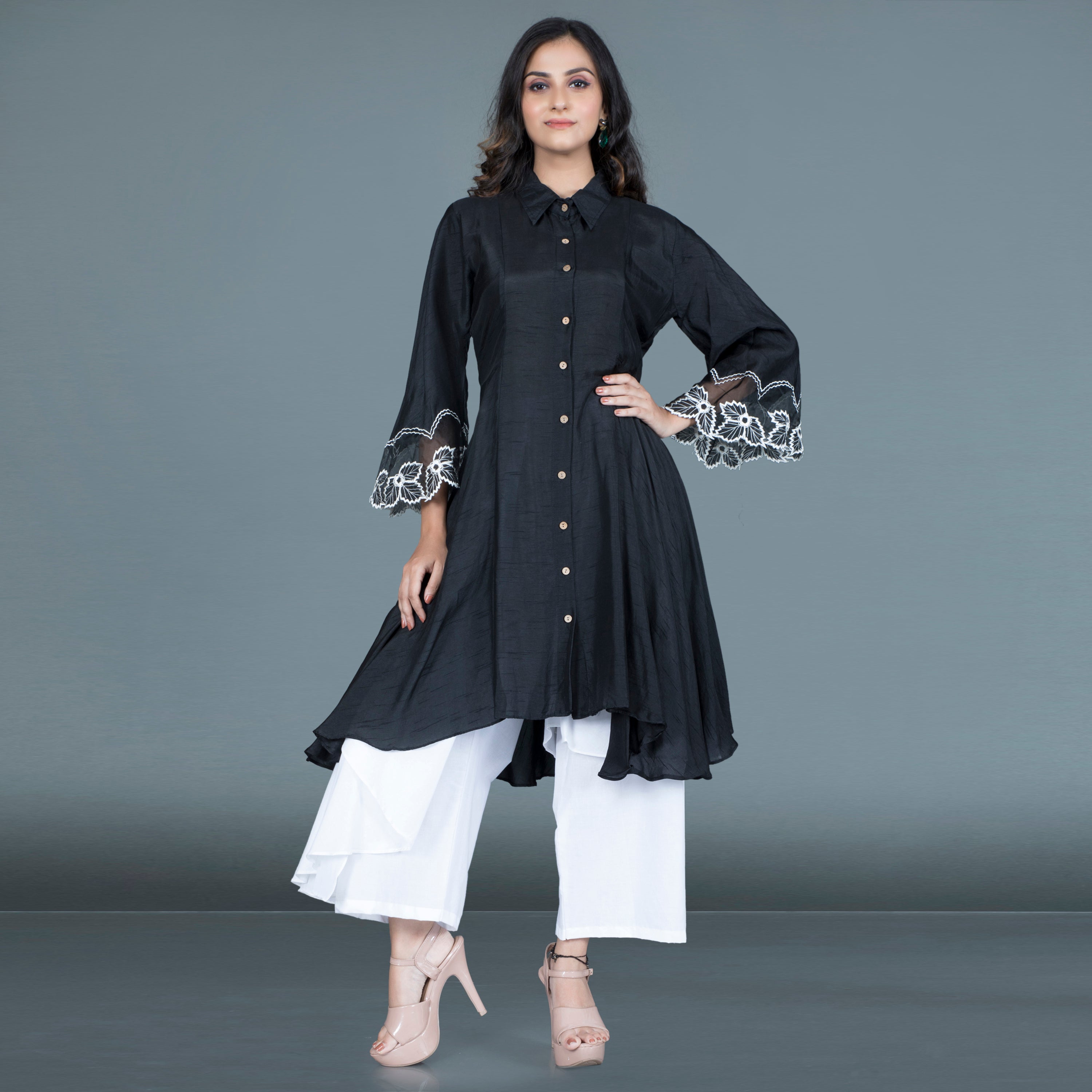 Lace work Kurta set