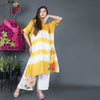 Cotton silk applique patch work kurta set