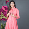 Collar style kurta set