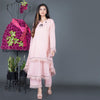 Cotton mulmul layered kurta set with neckpiece.