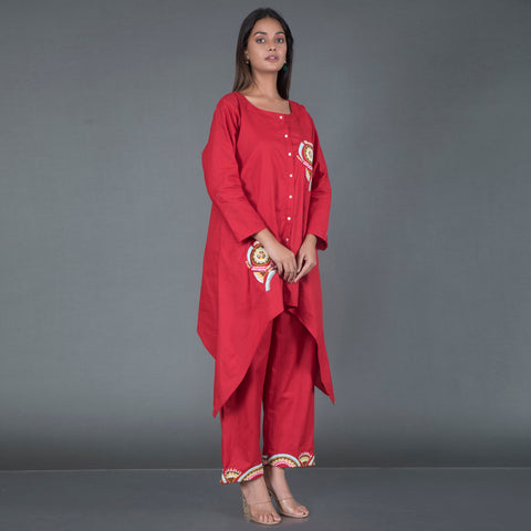 High low cotton Kurta set