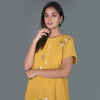 Asymmetrical printed kurta set