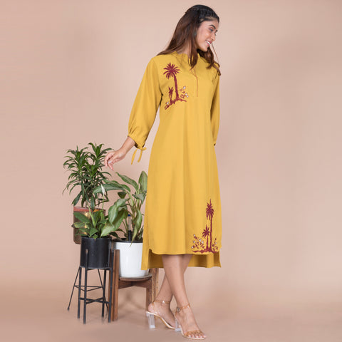 Georgette embroidered One Piece dress