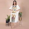 Embroidered Kaftan Dress