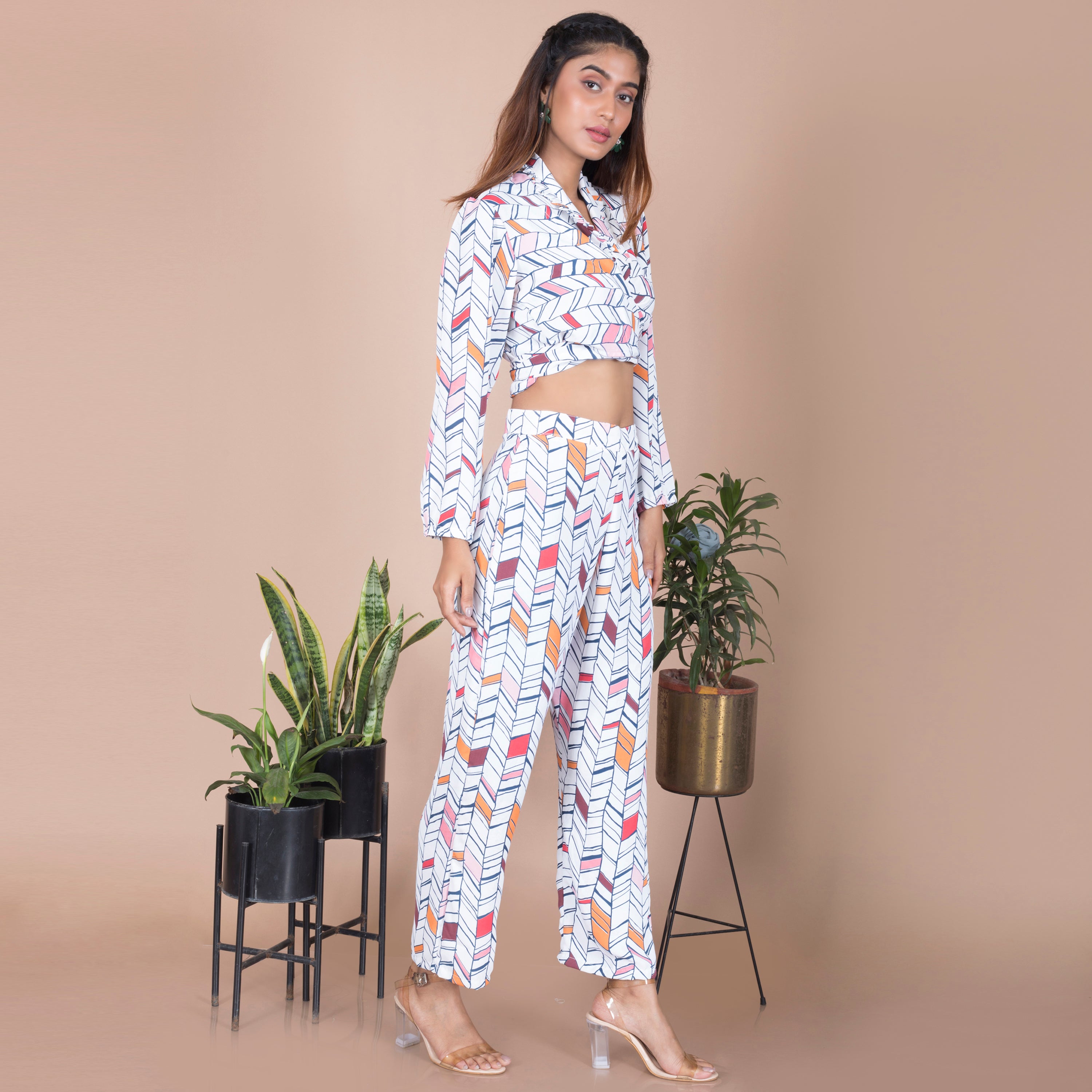 Abstract printed Co Ord Set