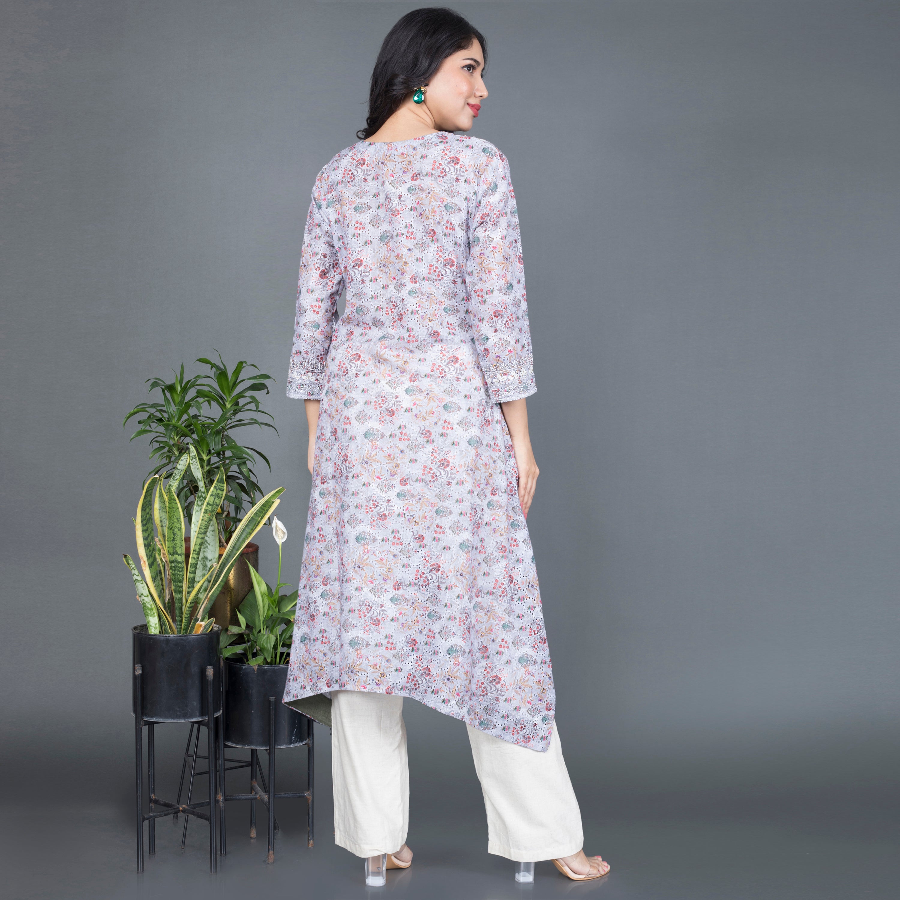 Printed cotton Kurta set