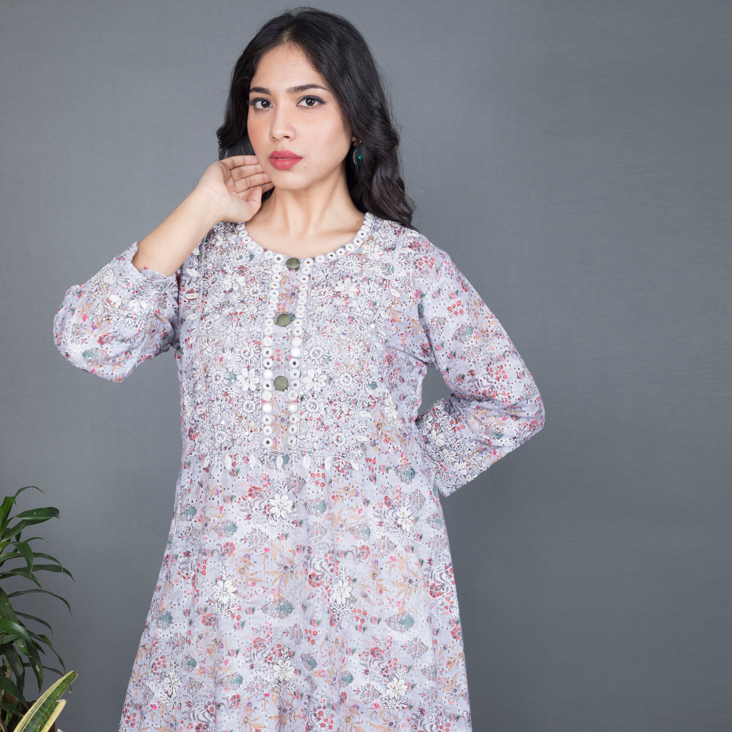 Printed cotton Kurta set