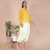 Tussel kurta with tye dye heram pant