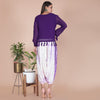 Tussel kurta with tye dye heram pant