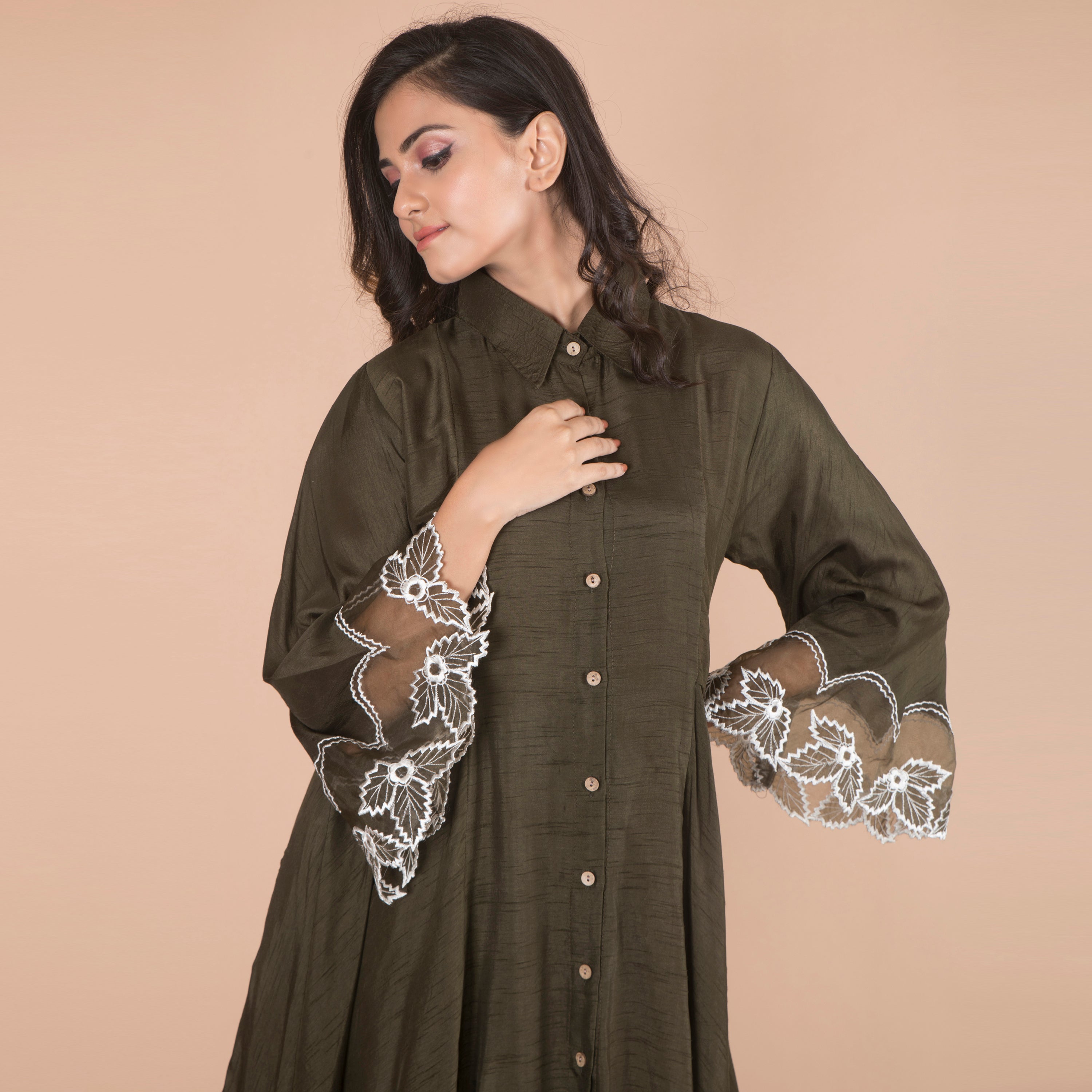 Lace work Kurta set