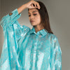 Baggy Sleeved One Piece Dress with Ring Pattern