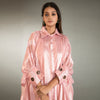 Baggy Sleeved One Piece Dress with Ring Pattern