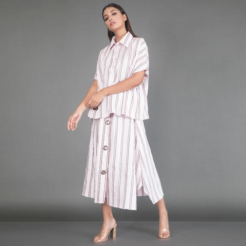 Striped Co Ord set with Ring Pattern