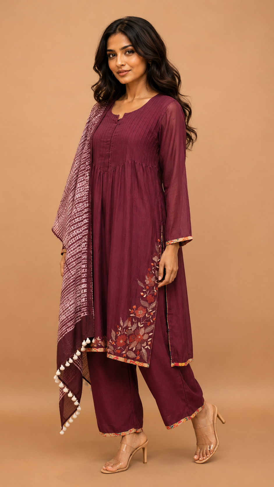 Kurta pant with dupatta (3 piece set)  for traditional wear